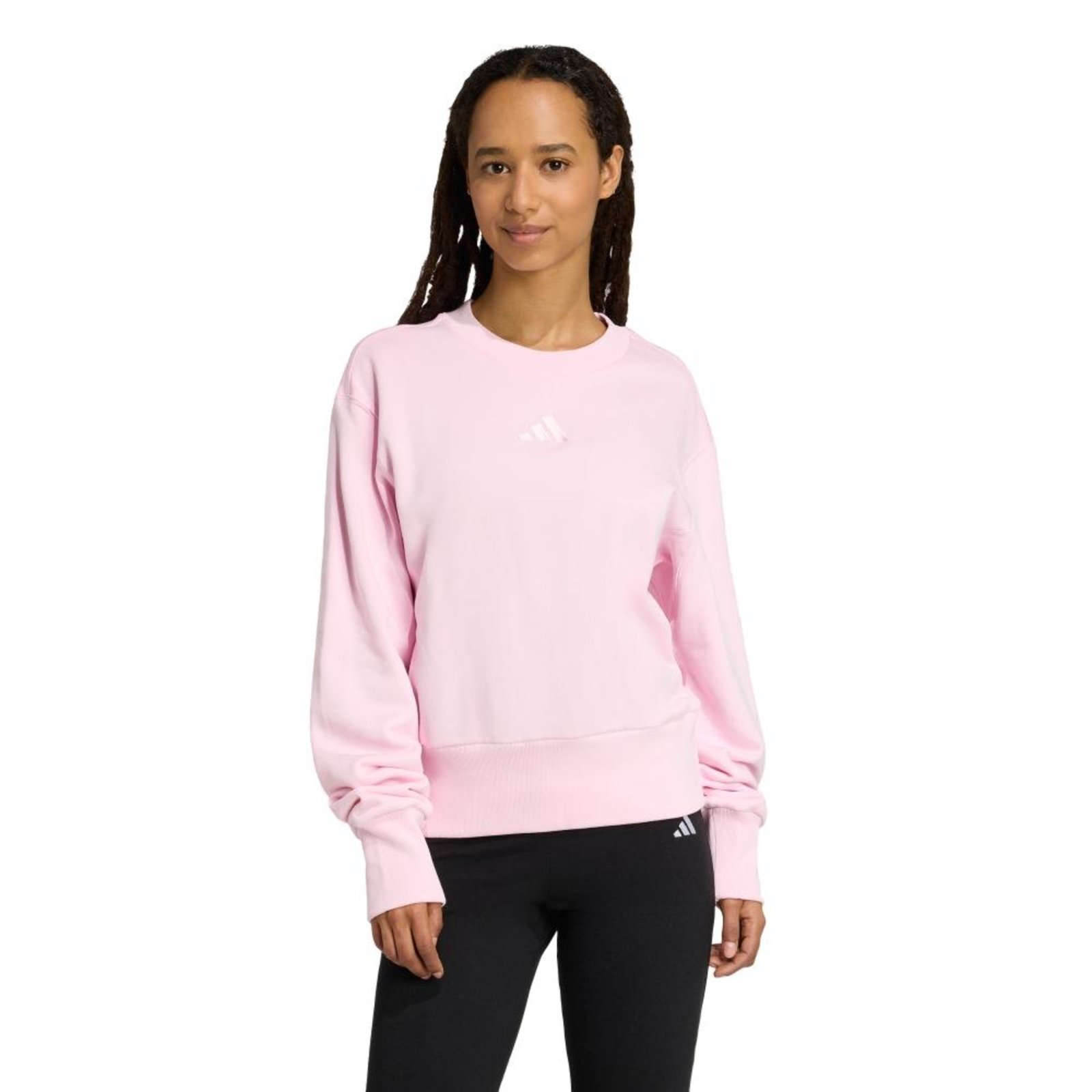 Blusa Moletinho ALL SZN Regular adidas Sportswear Rosa