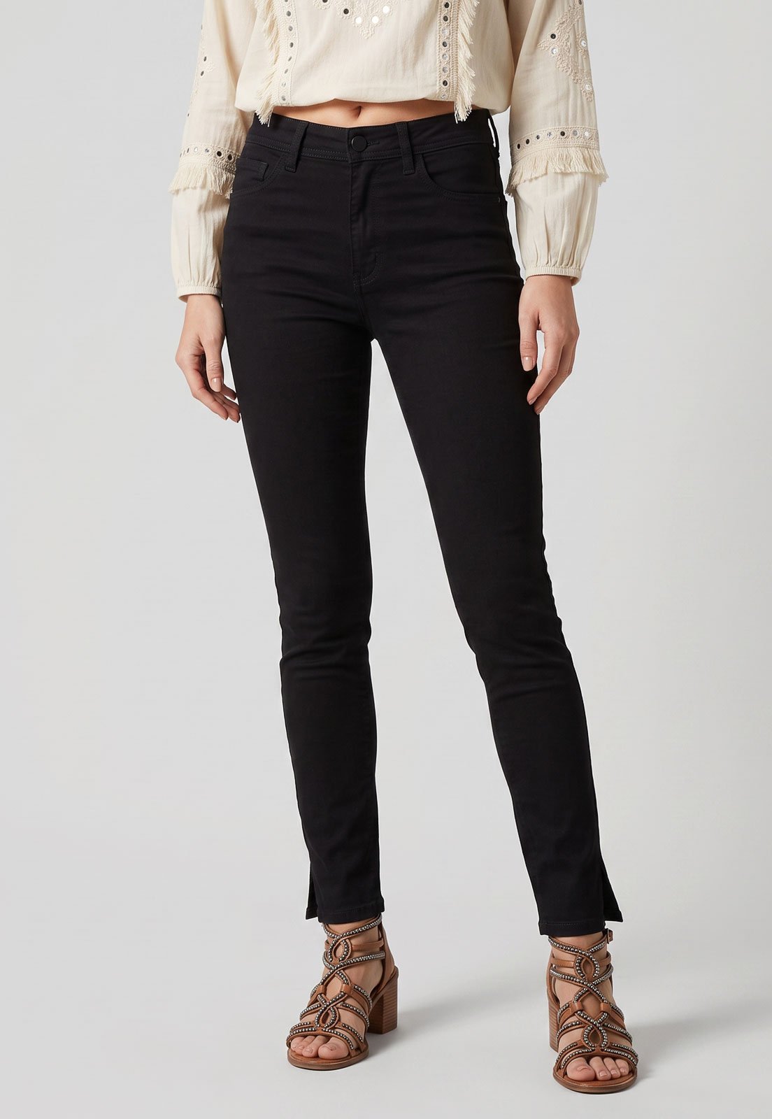 Calça Feminina Lez a Lez Skinny Preta