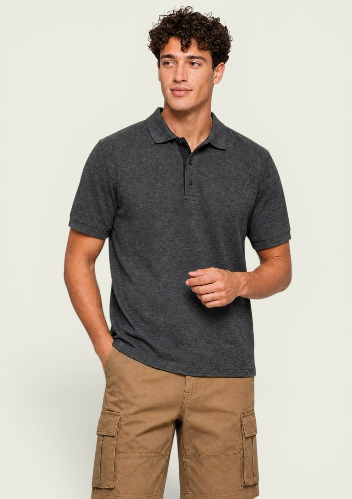 Camisa Polo Masculina Bicolor Hering