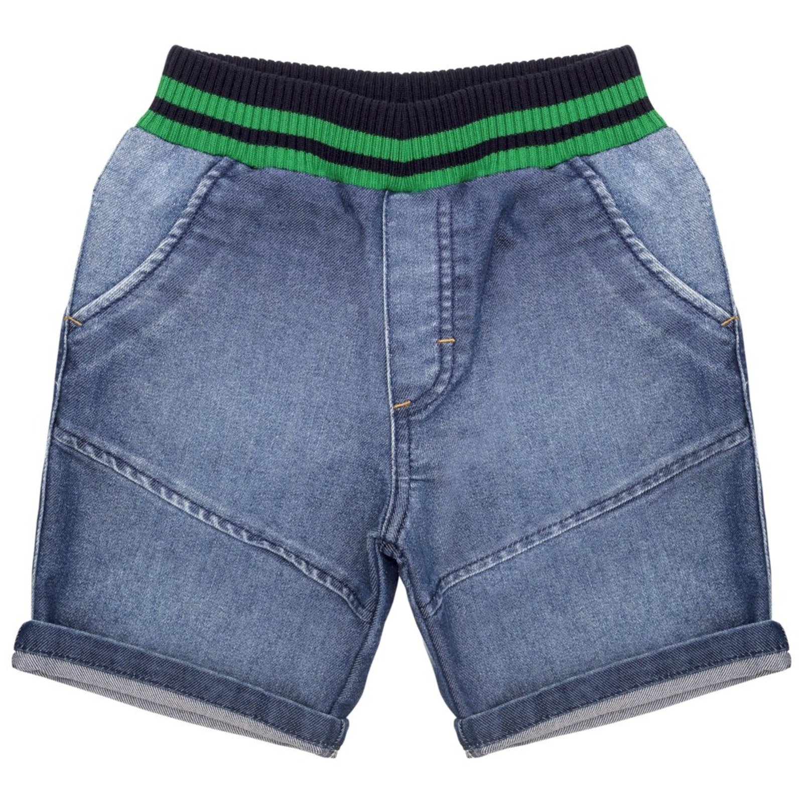 Infantil - Shorts Look Jeans c/ Punho Jeans