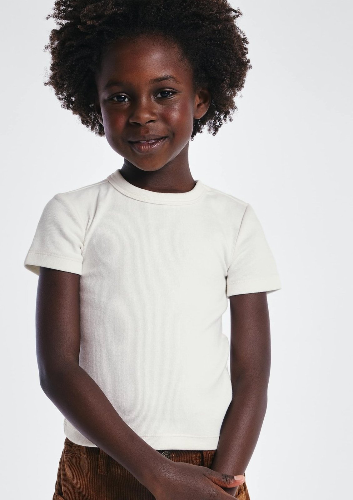 Infantil - Blusa Menina Em Ribana Canelada Hering