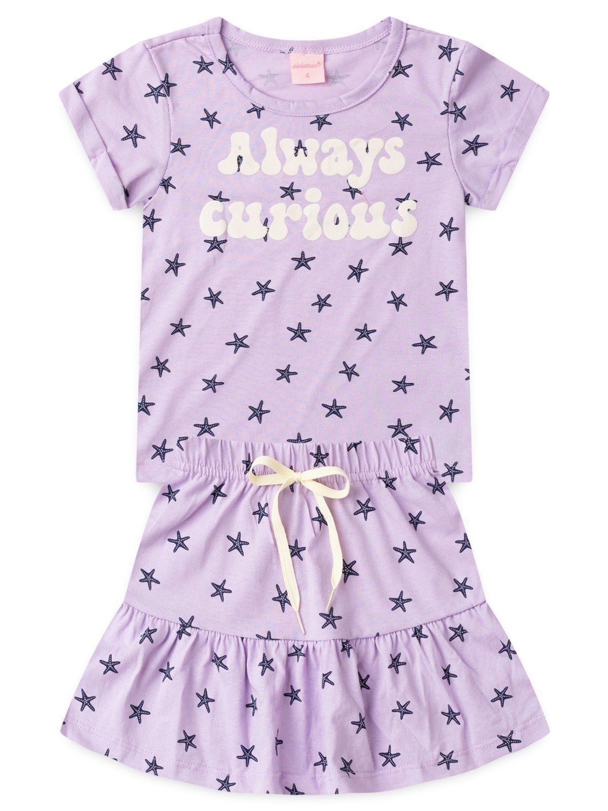Vista 2 Infantil - Conjunto Platinum Sempre Curiosa PLATINUM KIDS lilás PLATINUM KIDS lilás