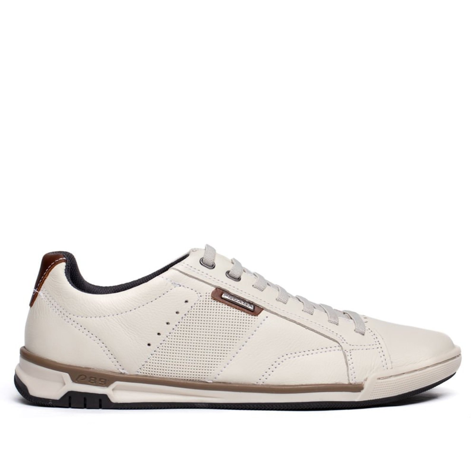 Sapatênis Masculino Pegada Couro Daily Off White