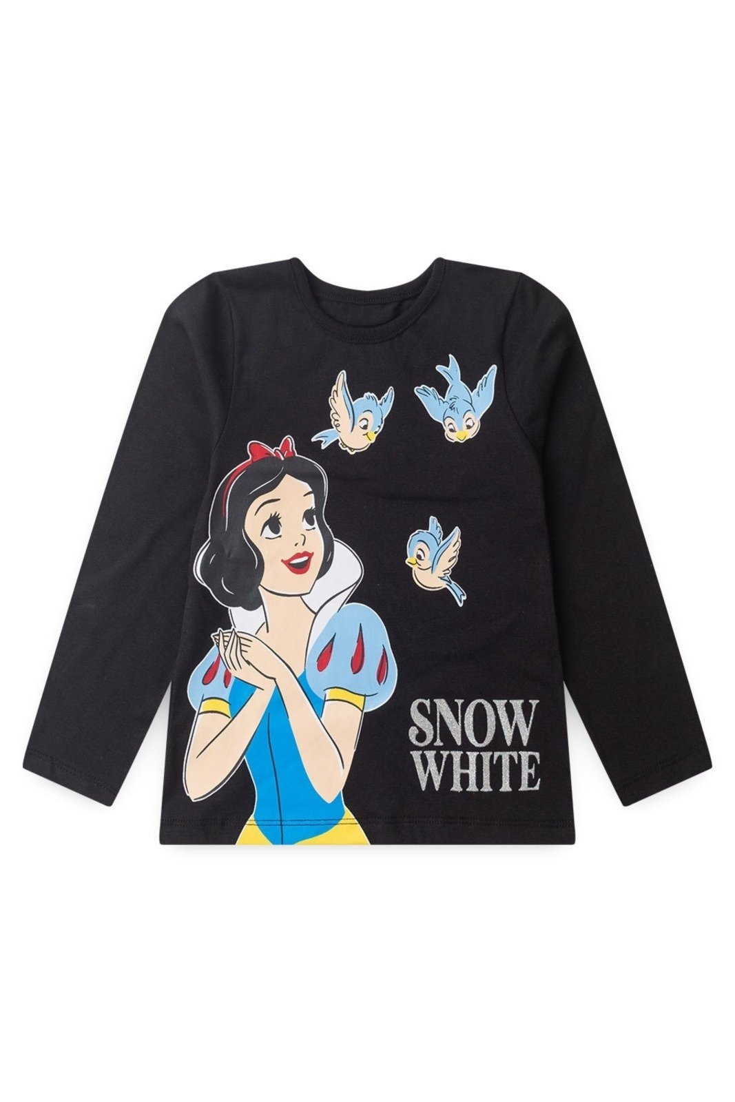 Infantil – Blusa Disney Branca de Neve Feminina Preta