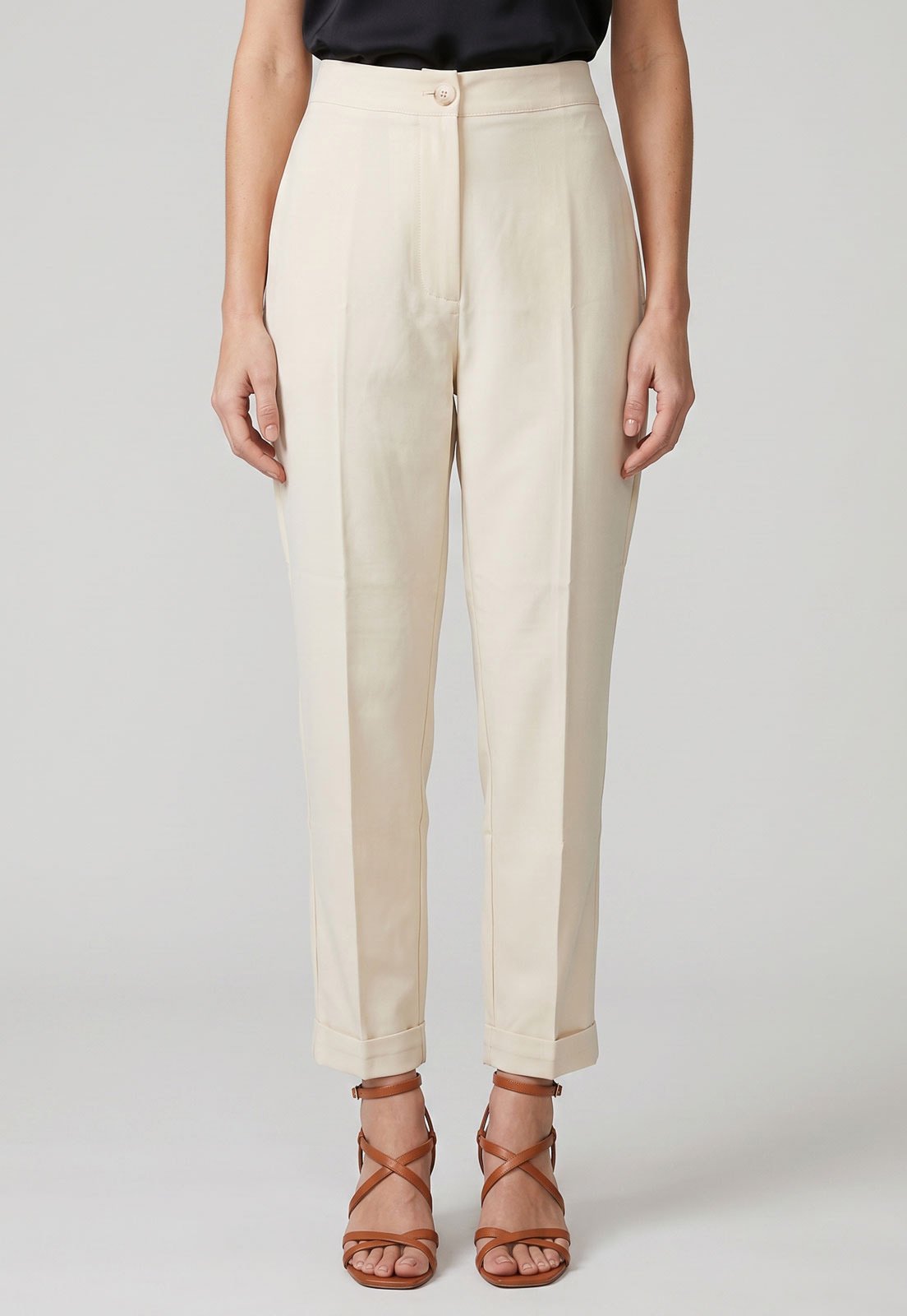 Calça Feminina Lez a Lez Alfaiataria Off-White