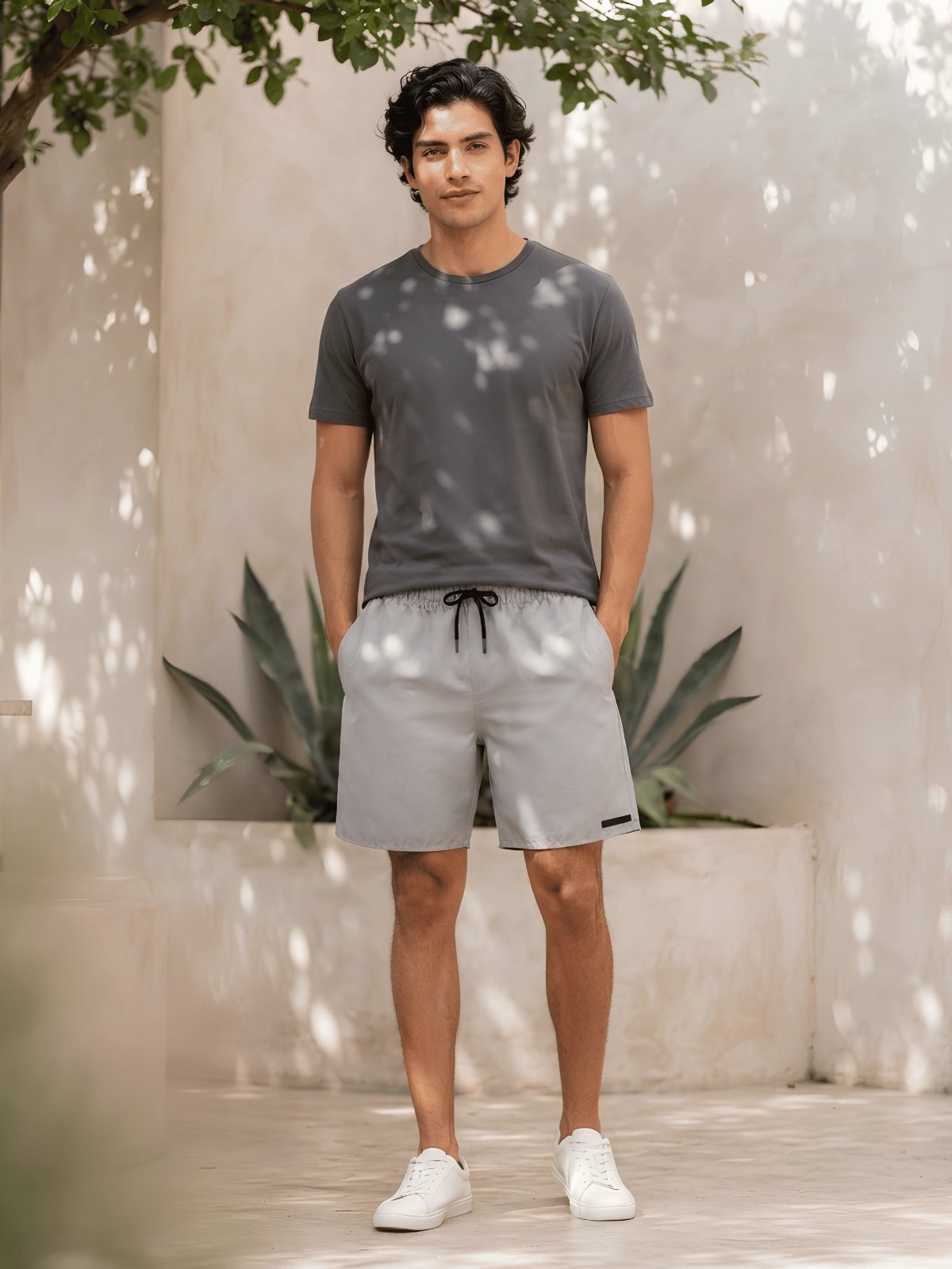 Shorts Masculino Tecido Plano Aveludado Hangar