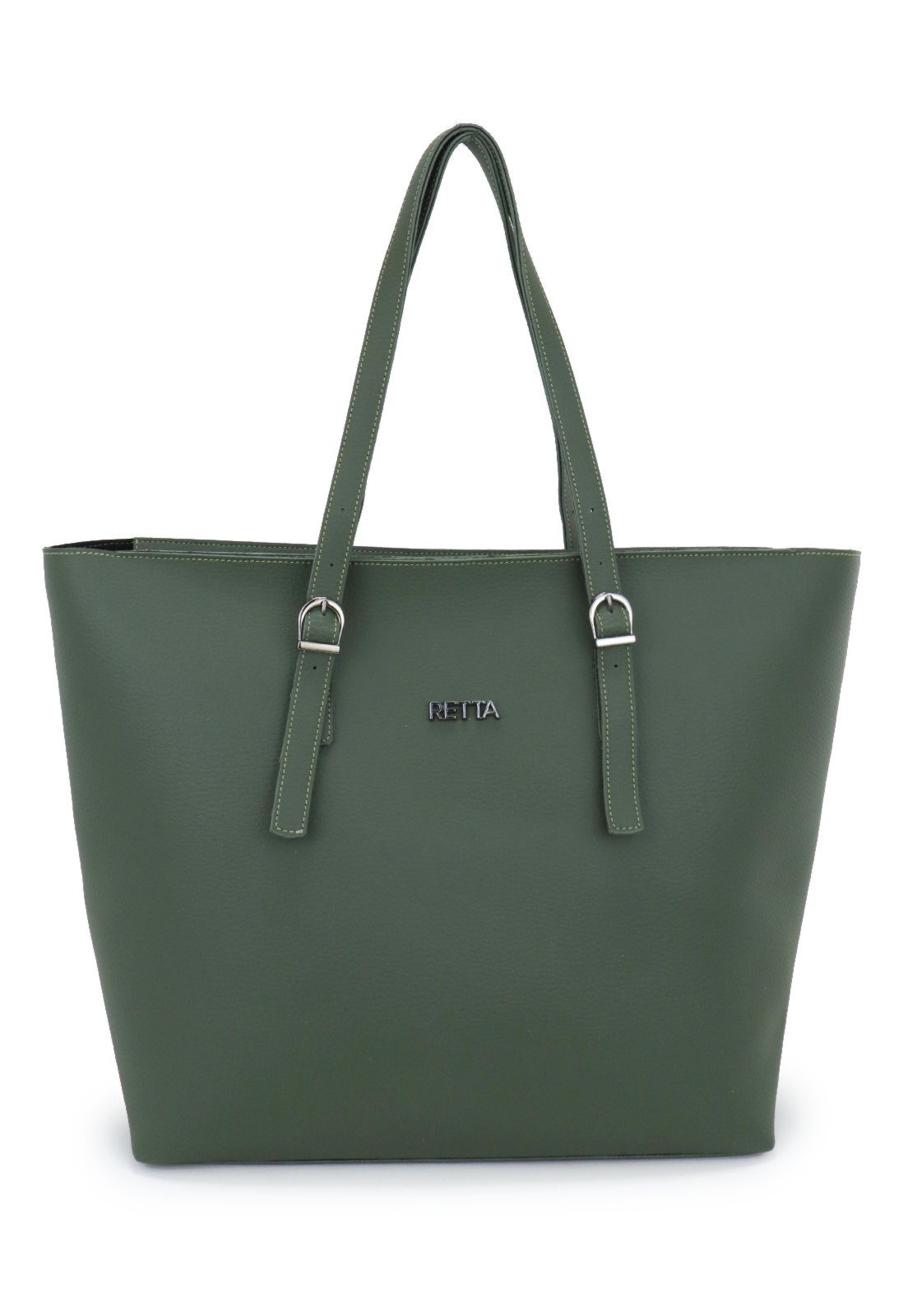 Bolsa Feminina Grande de Ombro Alça Regulável e Nécessaire Retta Verde