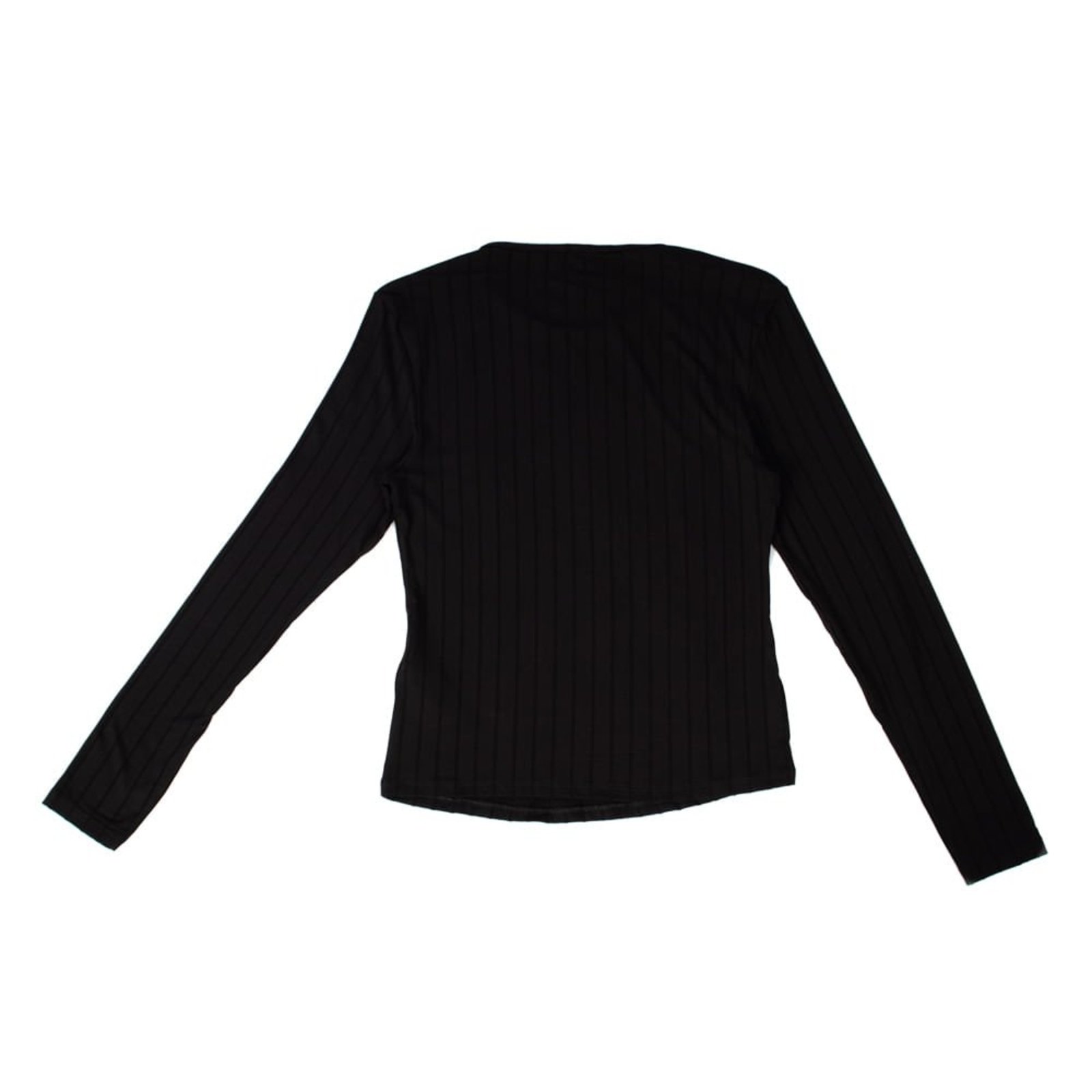 Vista 3 Blusa Feminina Cativa Manga Longa Canelada preto Cativa preto