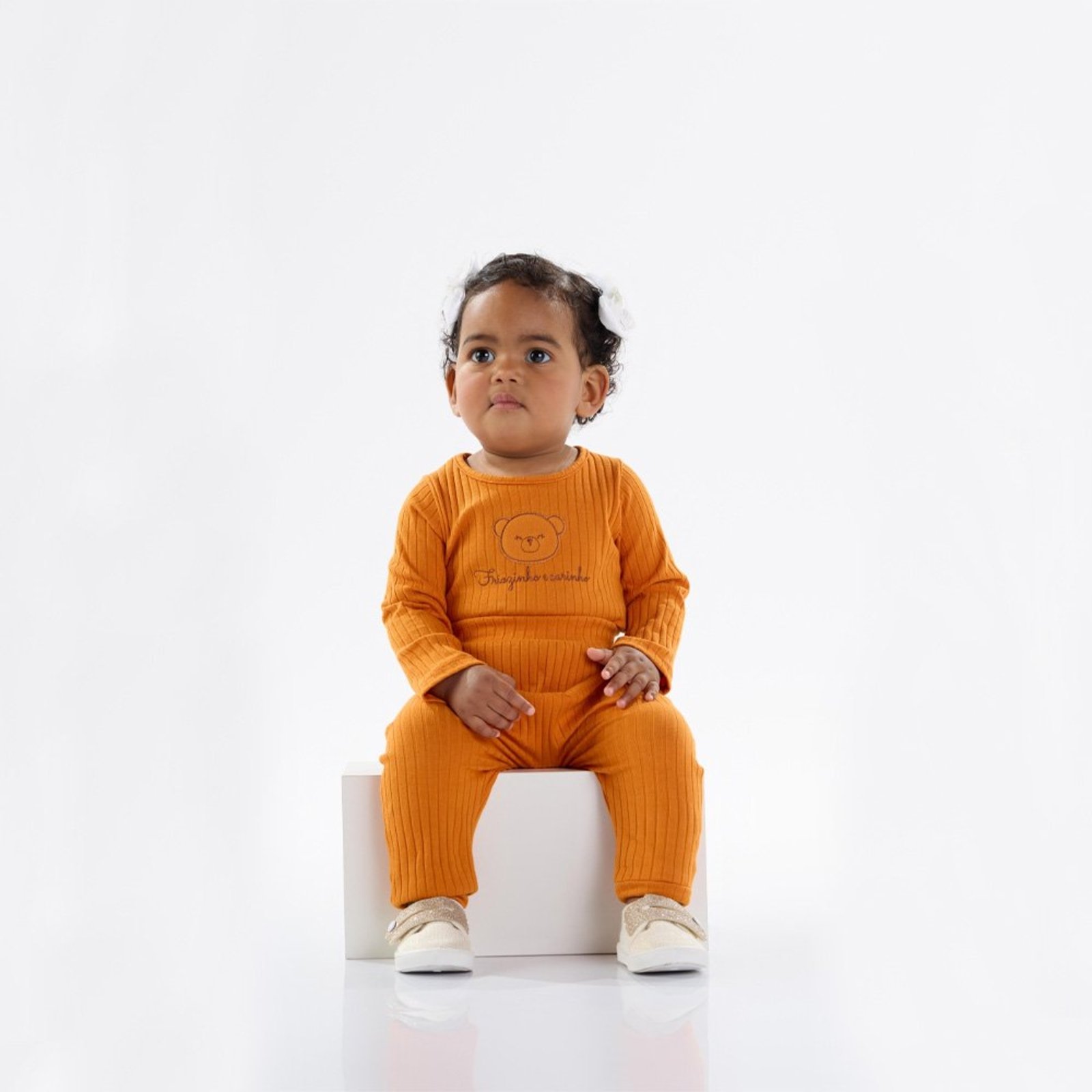 Infantil - Conjunto Menina - Ferrugem - 50112-1086 Laranja