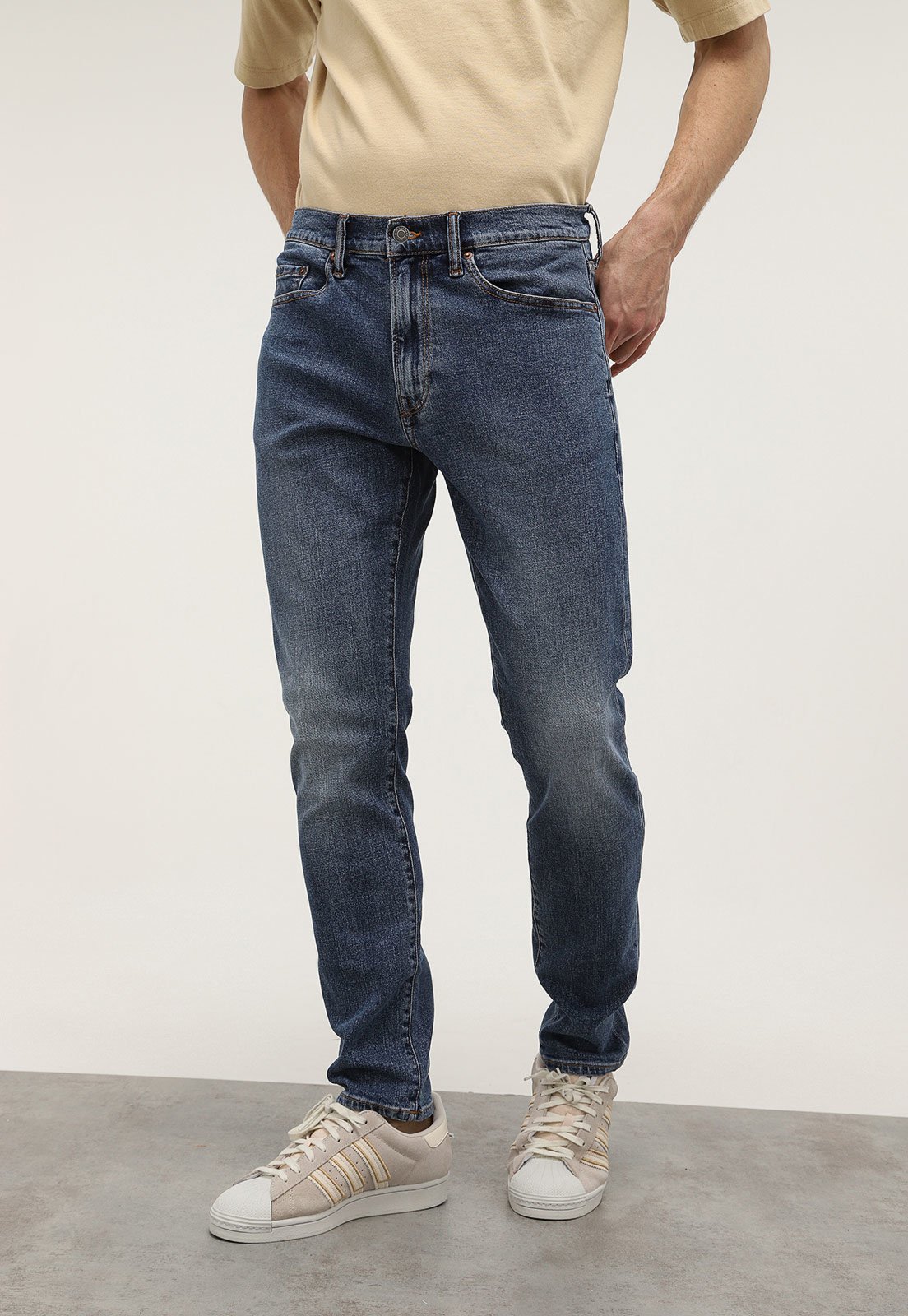 Calça Jeans GAP Skinny Estonada Azul