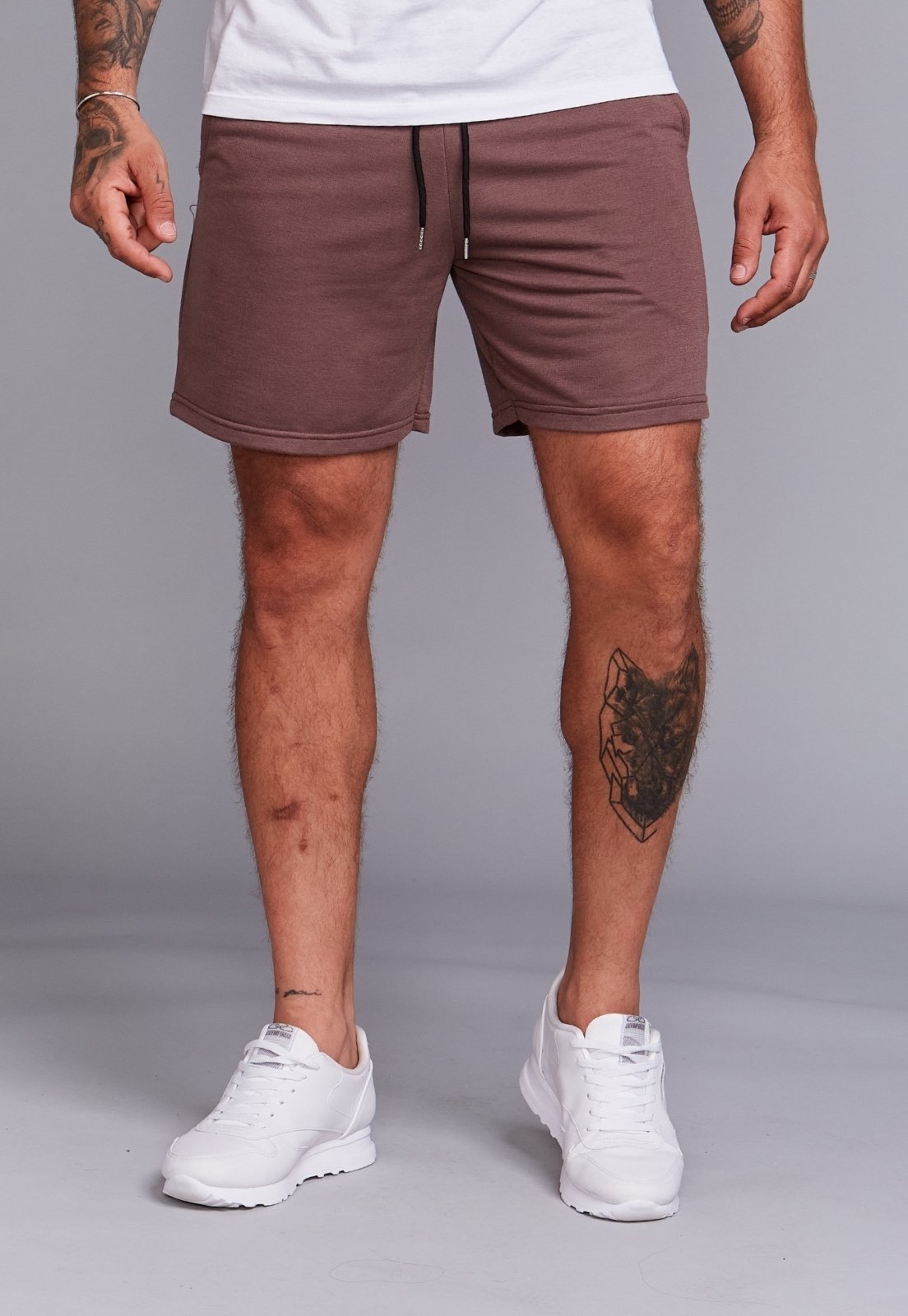 Shorts Moletinho Casual Masculino Daze Modas Marrom