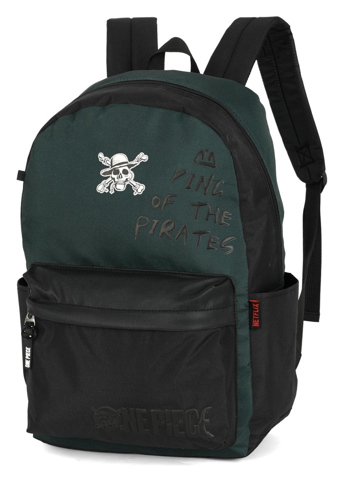Vista 3 Infantil - Mochila de Costas Média Juvenil One Piece Alto Relevo Luxcel vermelho Luxcel vermelho
