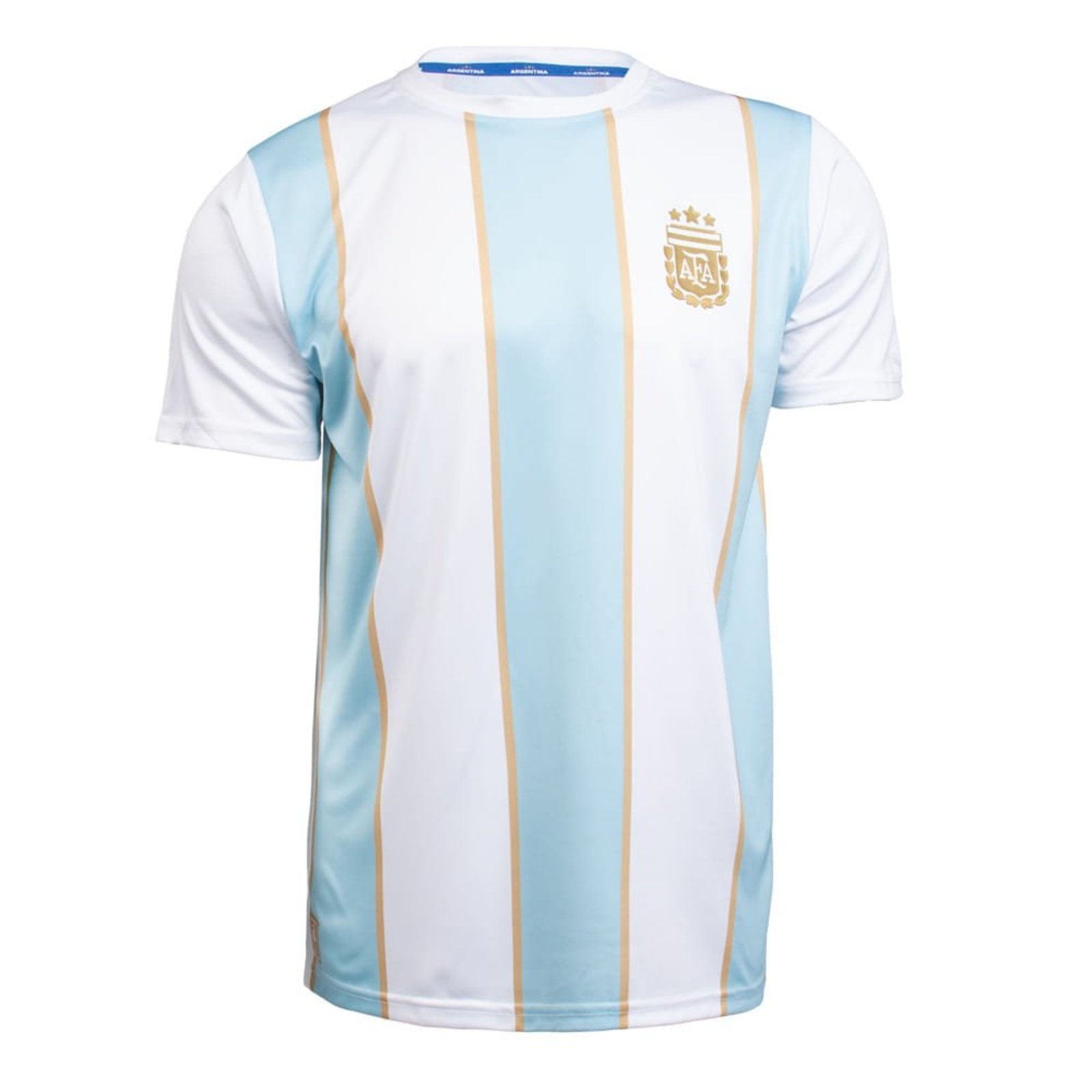 Vista 2 Camiseta Masculina Balboa Argentina Tevez 11 Branco/Azul branco azul Balboa branco azul
