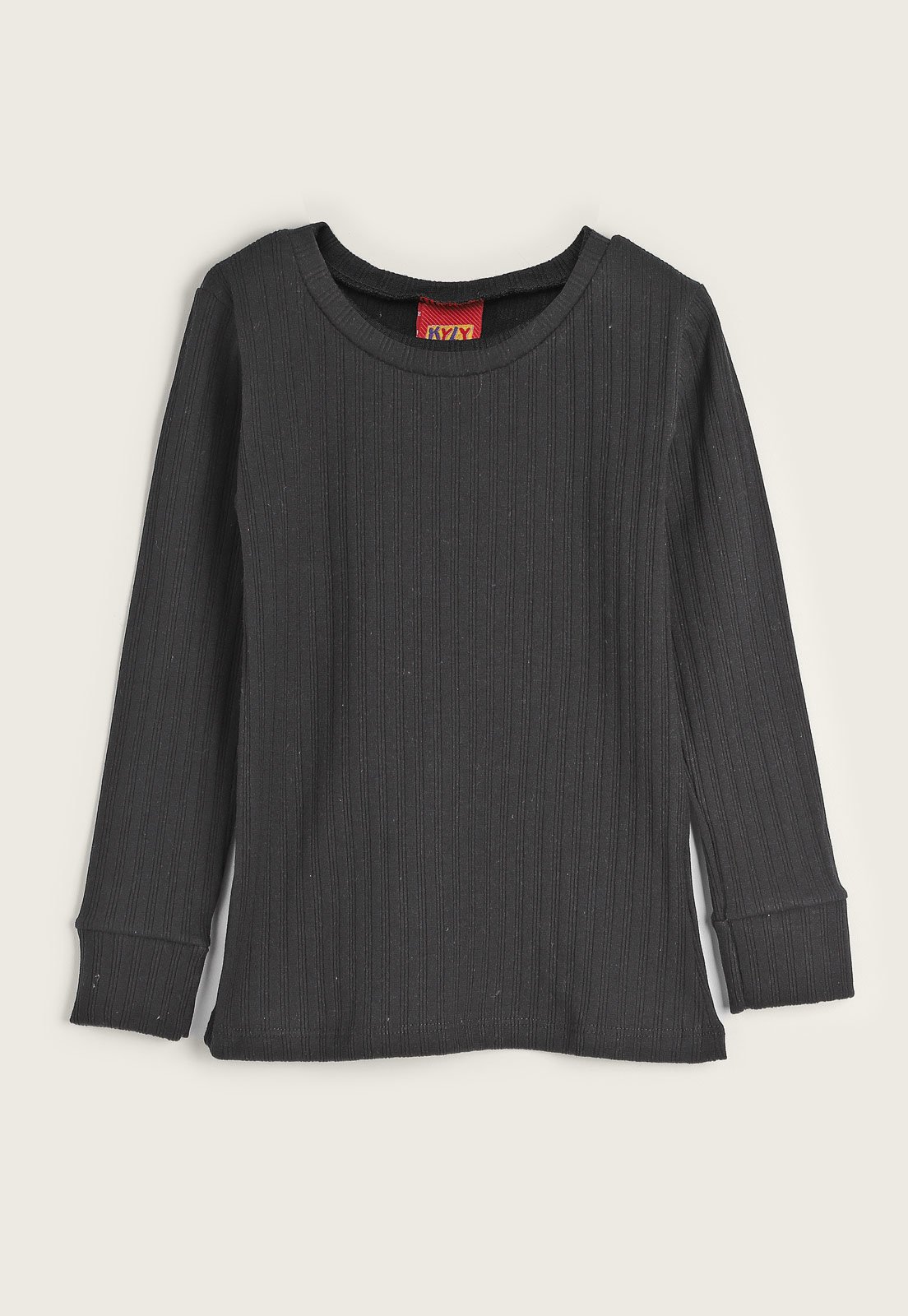 Infantil - Blusa Kyly Canelada Preta