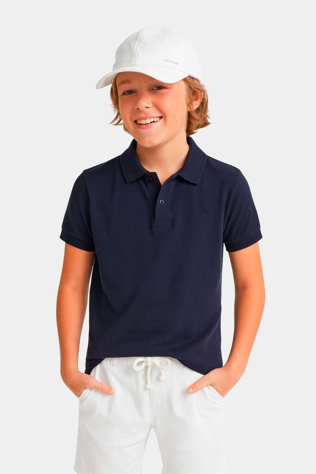 Infantil - Polo Aramis Piquet Marinho
