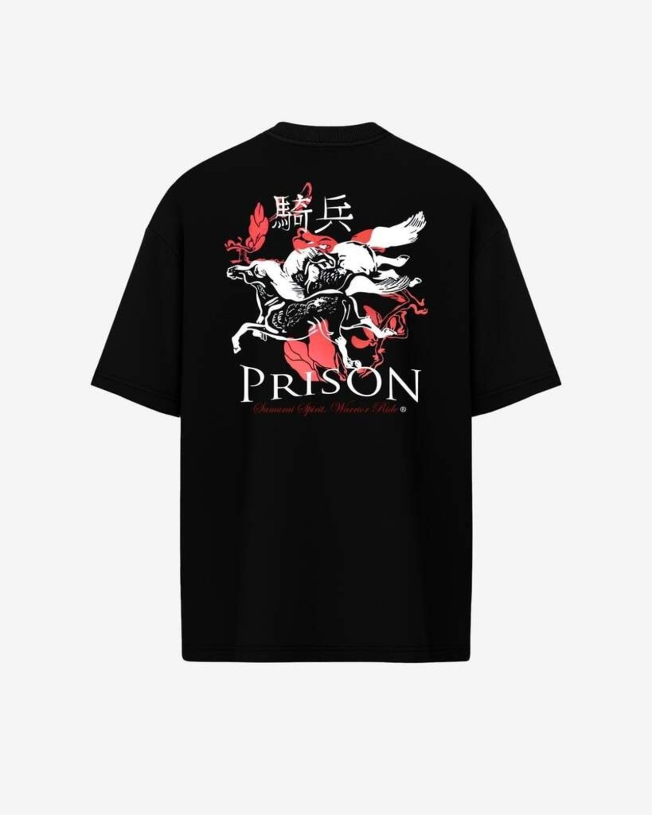 Camiseta Oversized Samurai Preta Preto