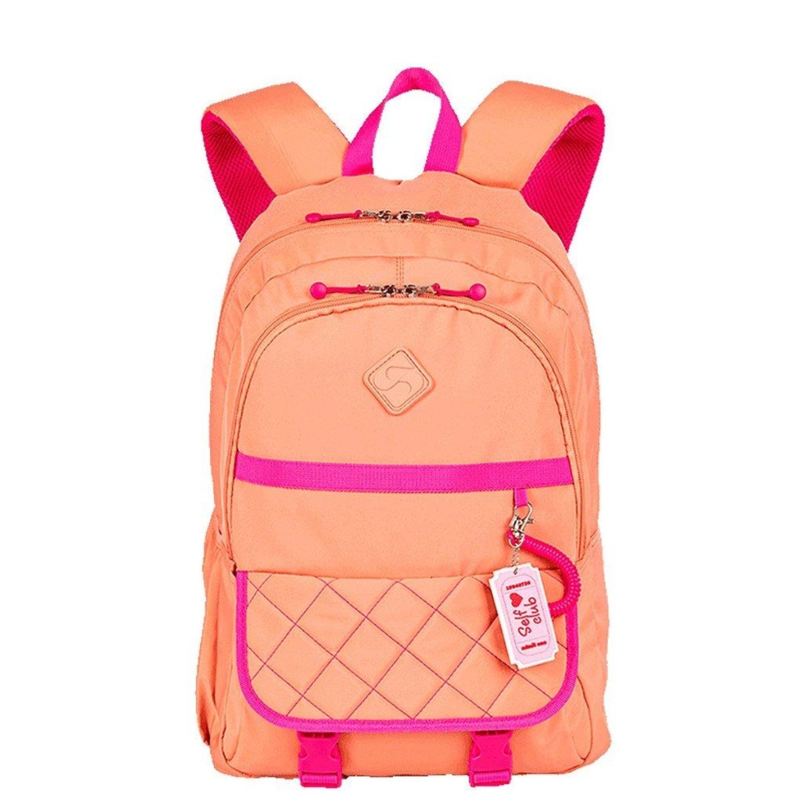 Infantil - Mochila Sestini 2 Compartimentos Lover Laranja Pêssego
