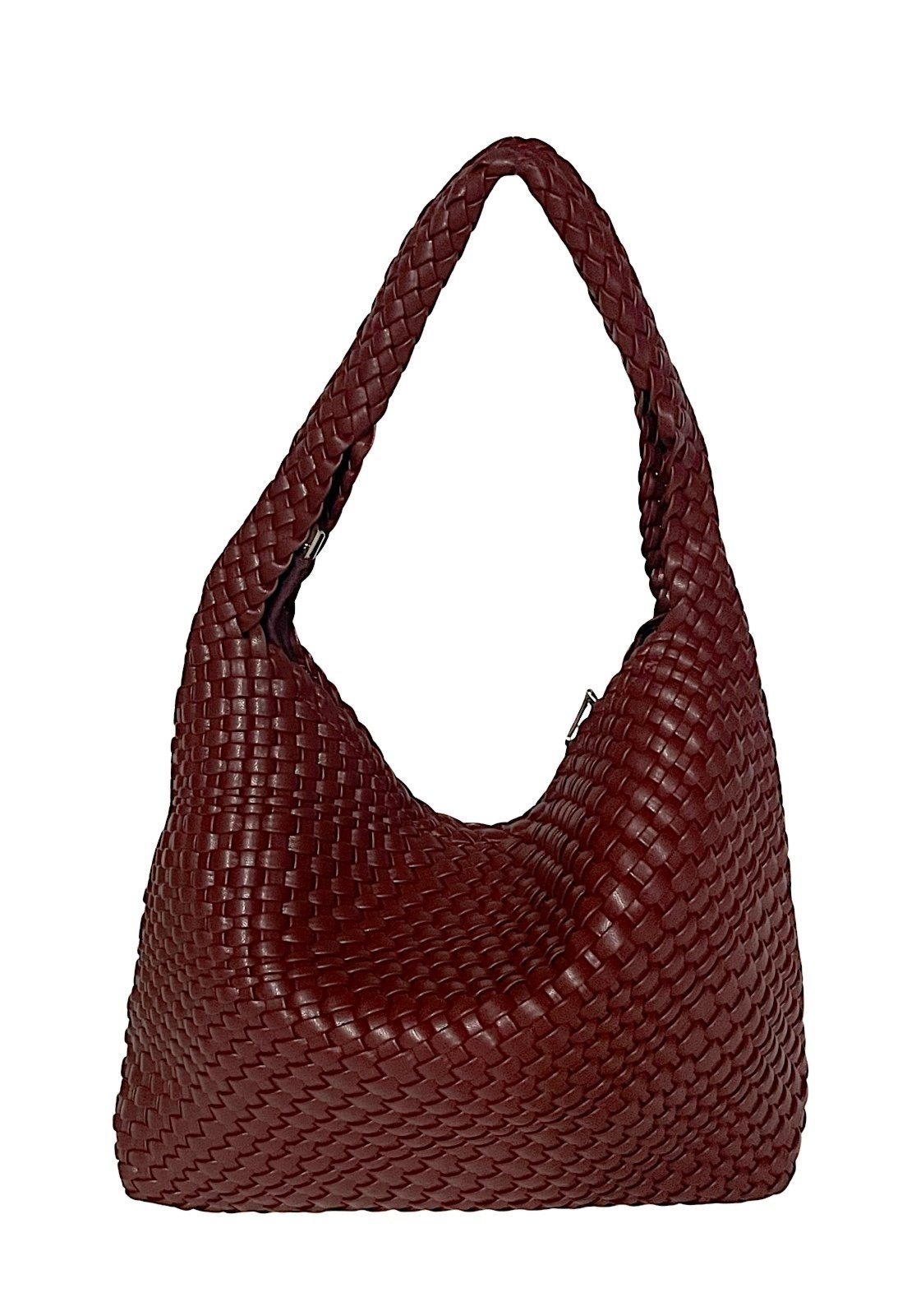 Bolsa Feminina Hobo Tressê Vinho 2 em 1: Elegância e Poder em Versatilidade