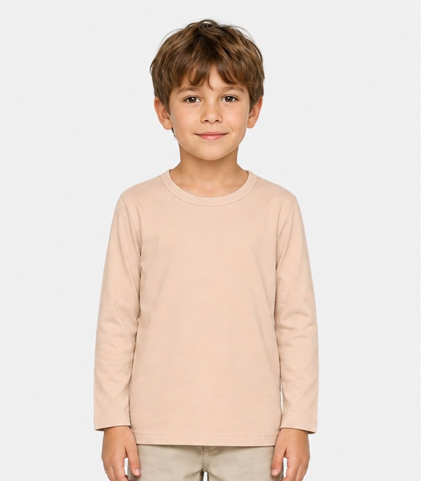 Infantil - Camiseta Manga Longa Select Marrom
