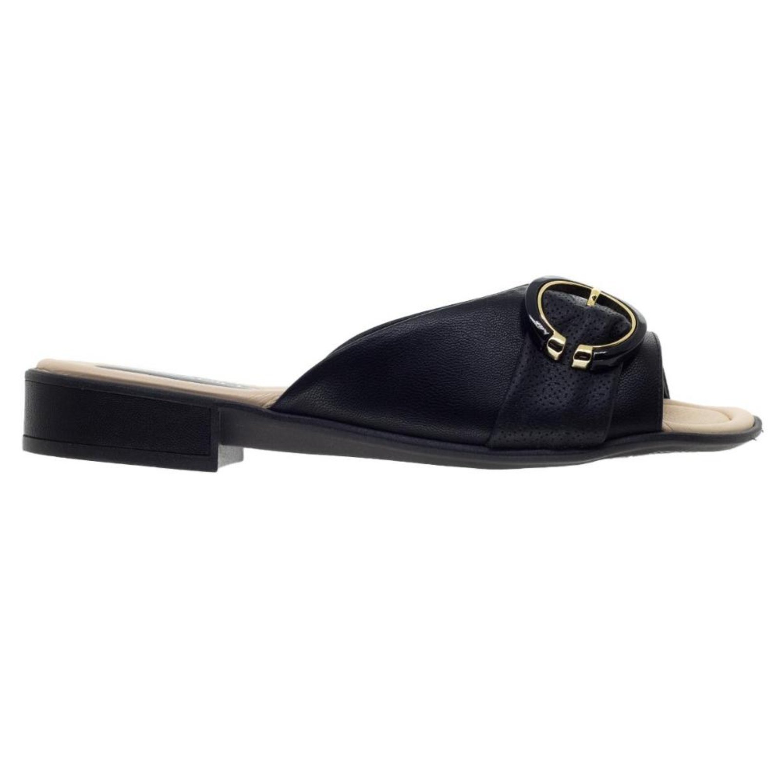 Tamanco Feminino Salto Baixo Piccadilly 590040 Preto