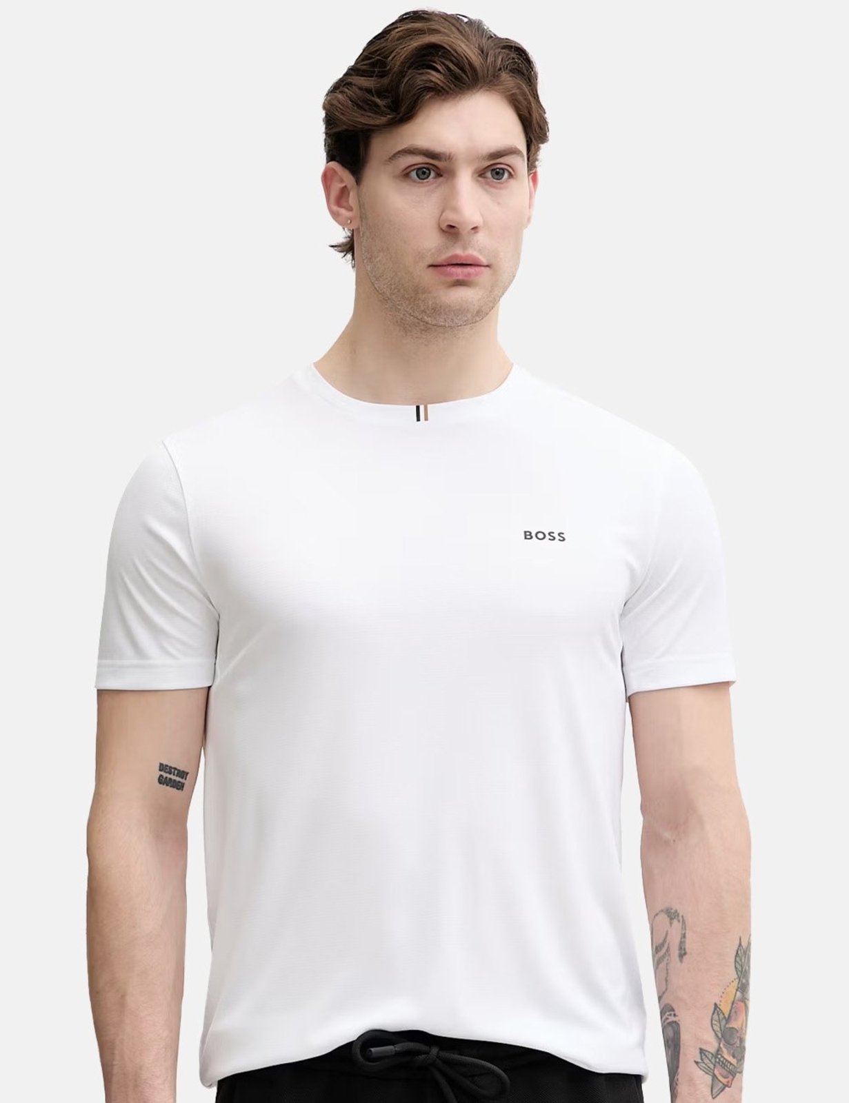 Camiseta Hugo Boss Masculina Slim Fit TS-TOC Game Branca