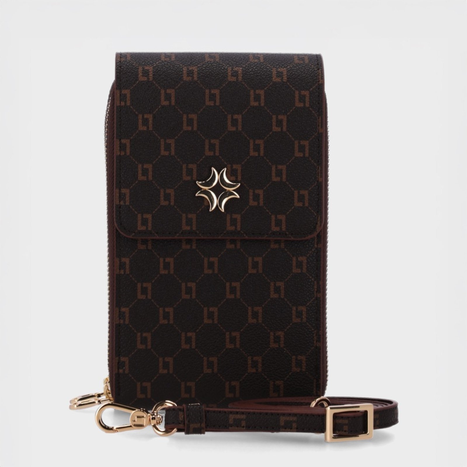 Vista 2 Bolsa Mini Bag Pequena Monograma Mocca - 42000004 Luz Da Lua Marrom marrom mocca marrom mocca
