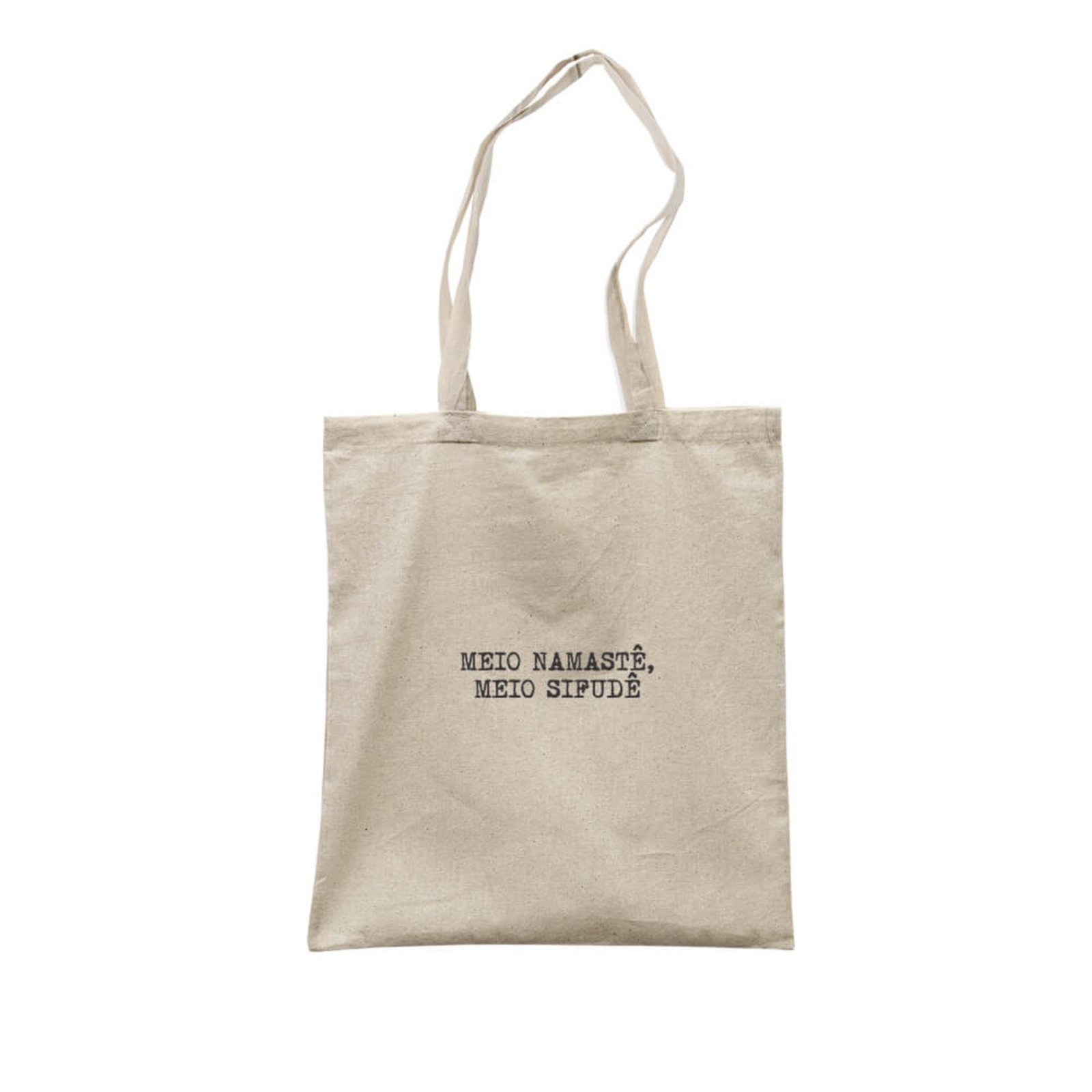 Ecobag Meio Namastê - Bege - Casual - Studio Geek