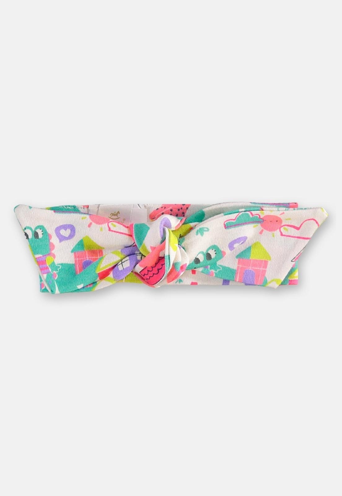 Infantil - Faixa Cabelo Menina em Suedine Up Baby Off-White