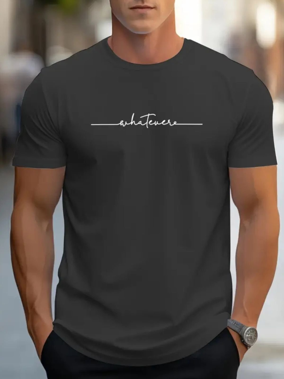 Camiseta Estampada Dúvida Safira Moda Algodão Cinza Chumbo