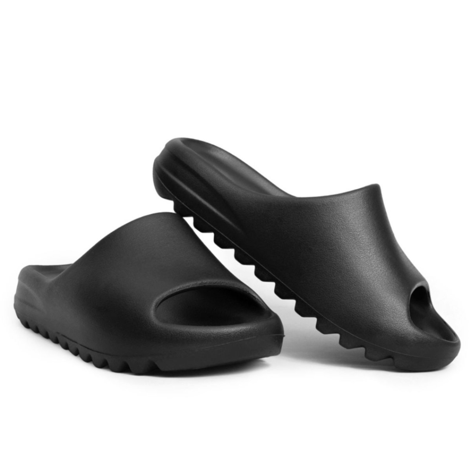 Vista 3 Kit 2 Chinelo Nuvem Feminino Slide Ousy Shoes Macio Leve Confortável Dia a Dia Verão Combo branco/preto OUSY SHOES branco/preto