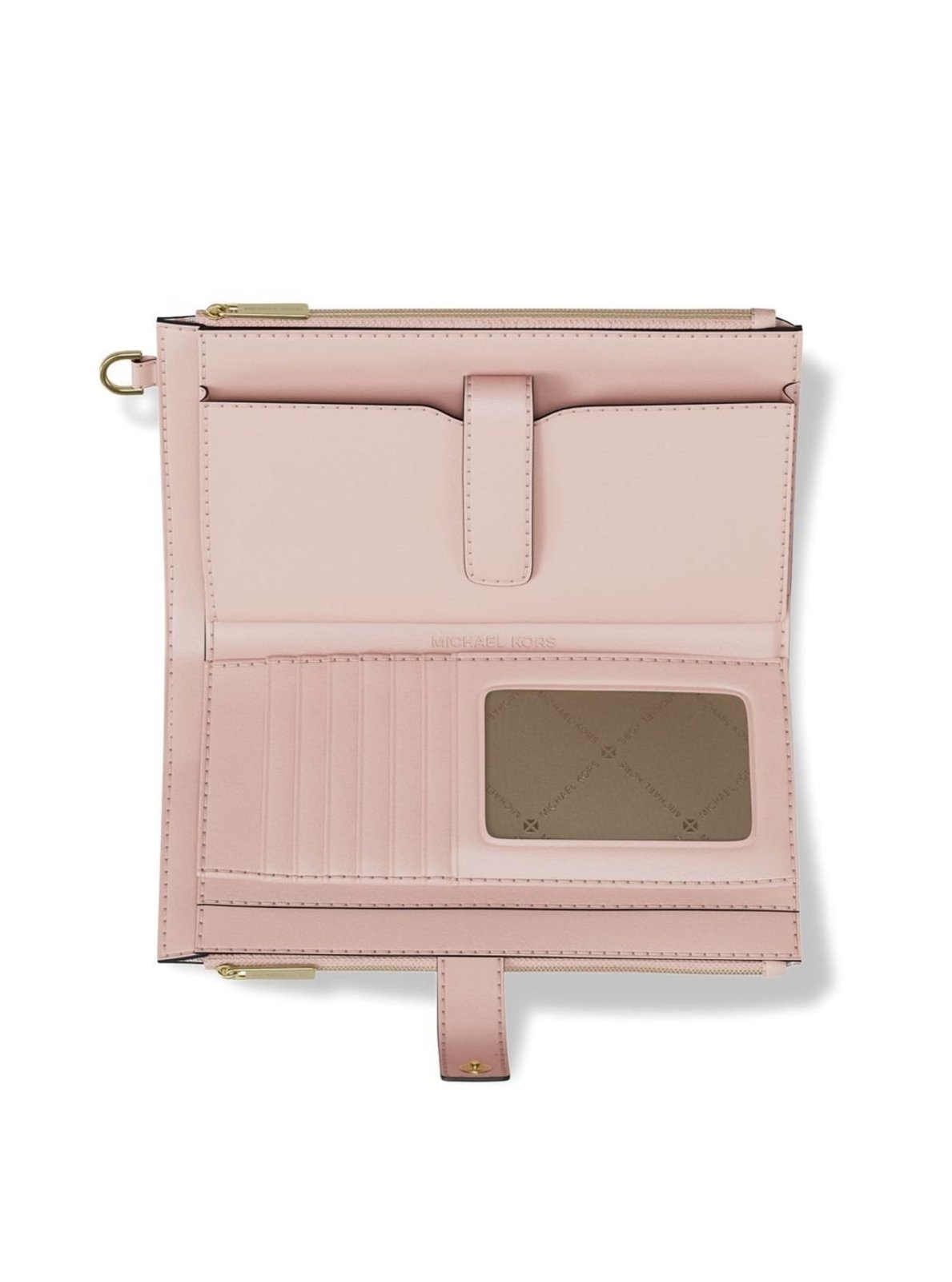 Vista 3 Carteira Jet Set Logo Grande 35S5gtvw3v648 Michael Kors rosa