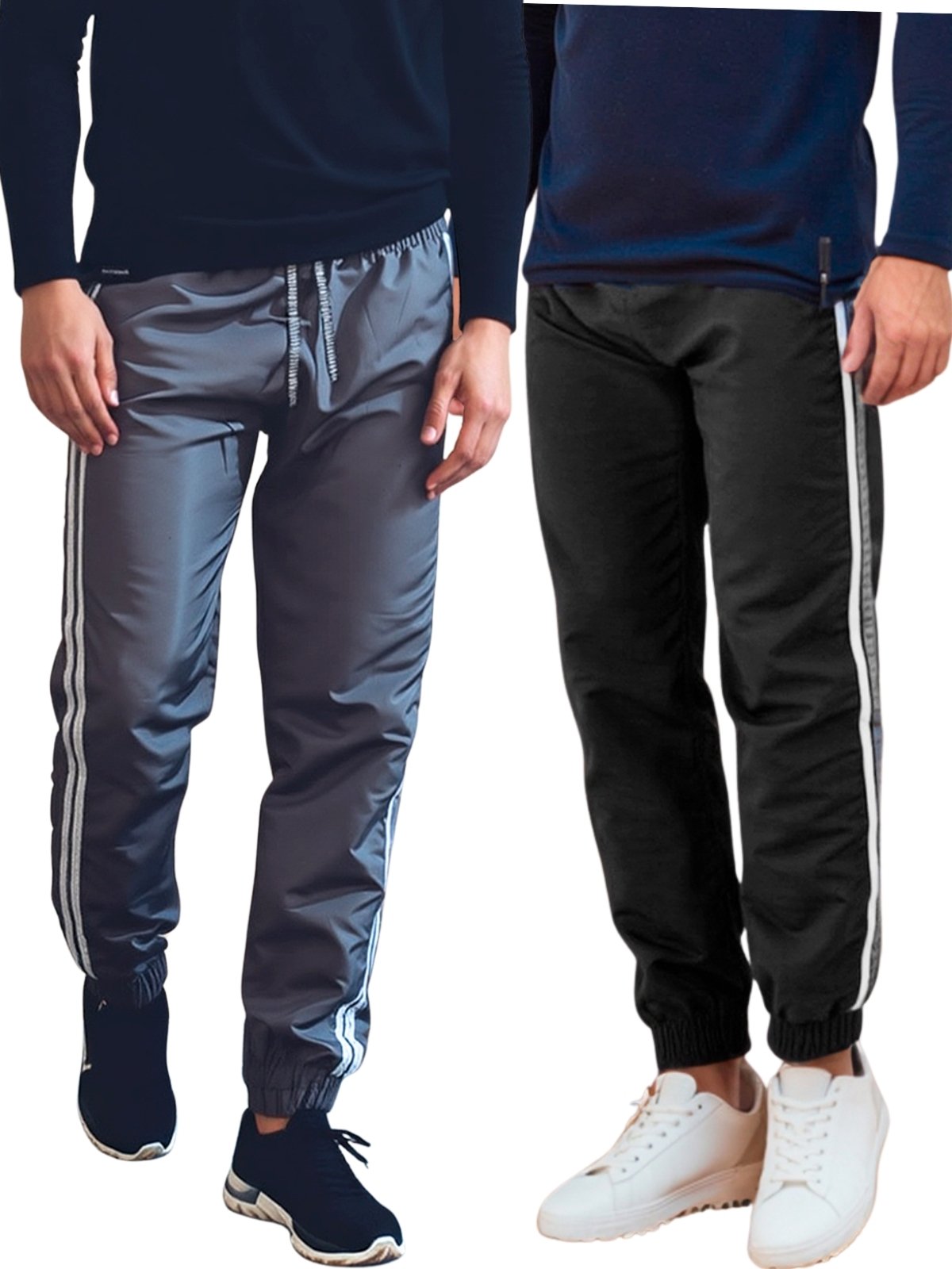 KIT 2 Calça Frents Masculina Jogger Tactel Esporte Treino Confortavél
