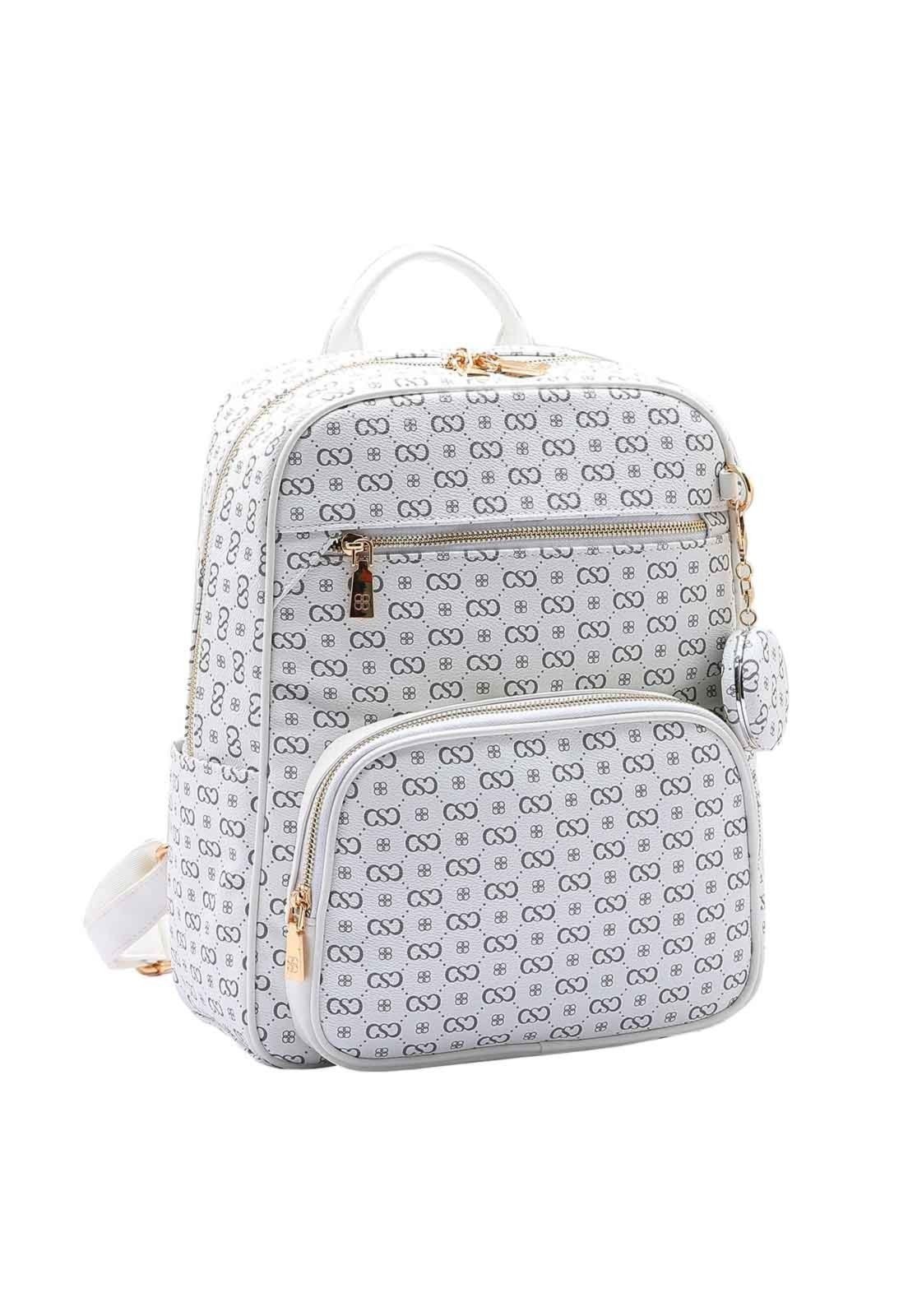 Mochila Feminina Chenson Original Elegance Luxo Laptop Off-White 8485078