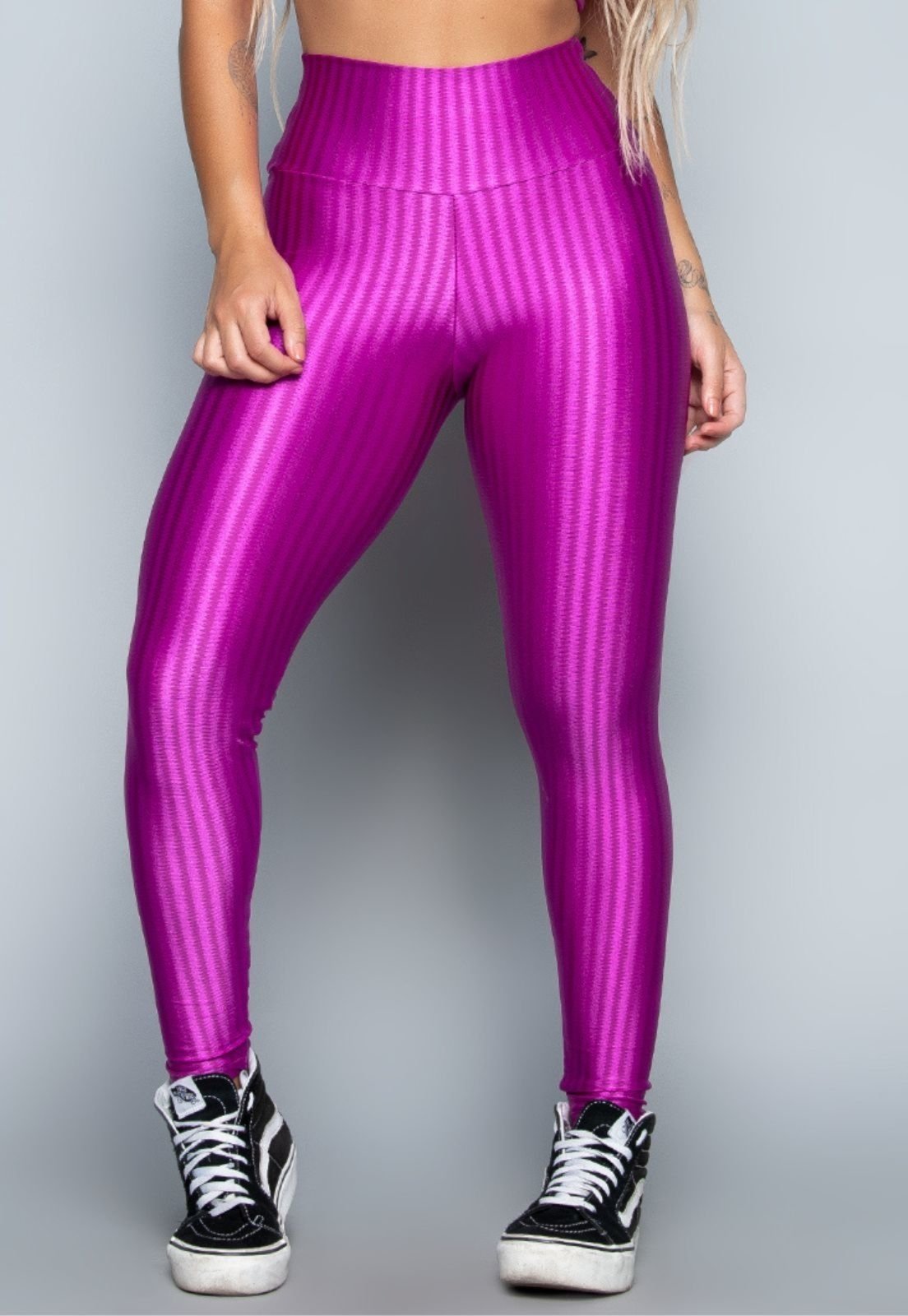 Calça Legging 3d Vekyo New Zig Poliamida Feminina Pink