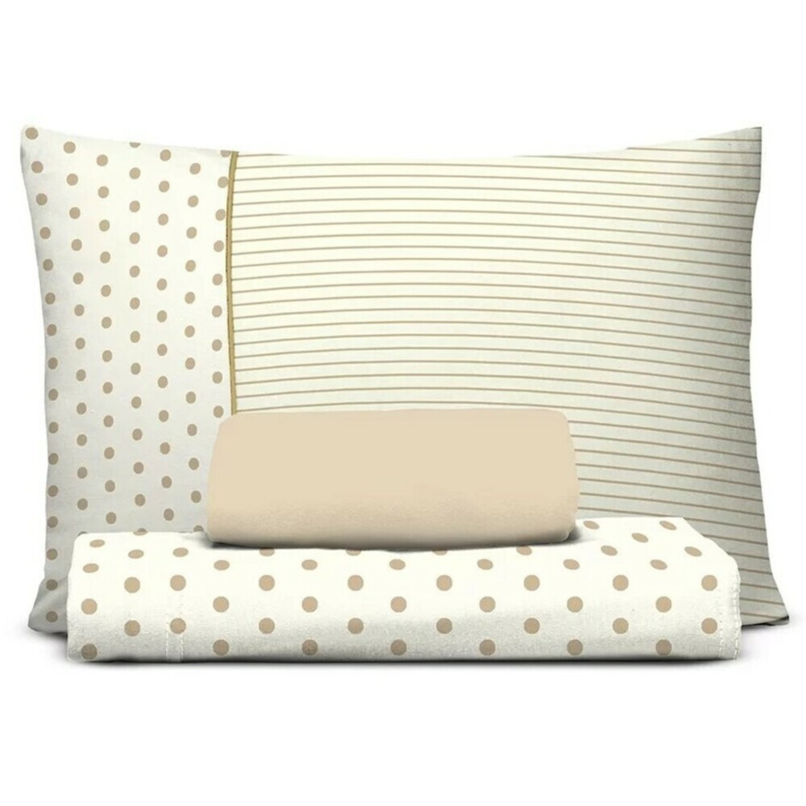 Vista 2 Jogo Cama Malha Algodao Egipcio Soft Poa SOFT LENÇÓIS DE MALHA bege SOFT LENÇÓIS DE MALHA bege