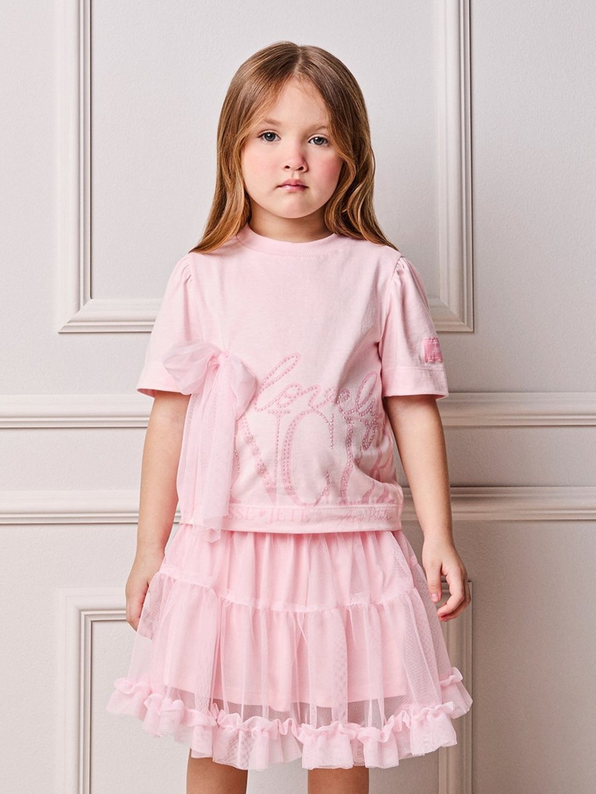 Infantil - Blusa Menina Animê Lovely Dancer com Laço de Tule