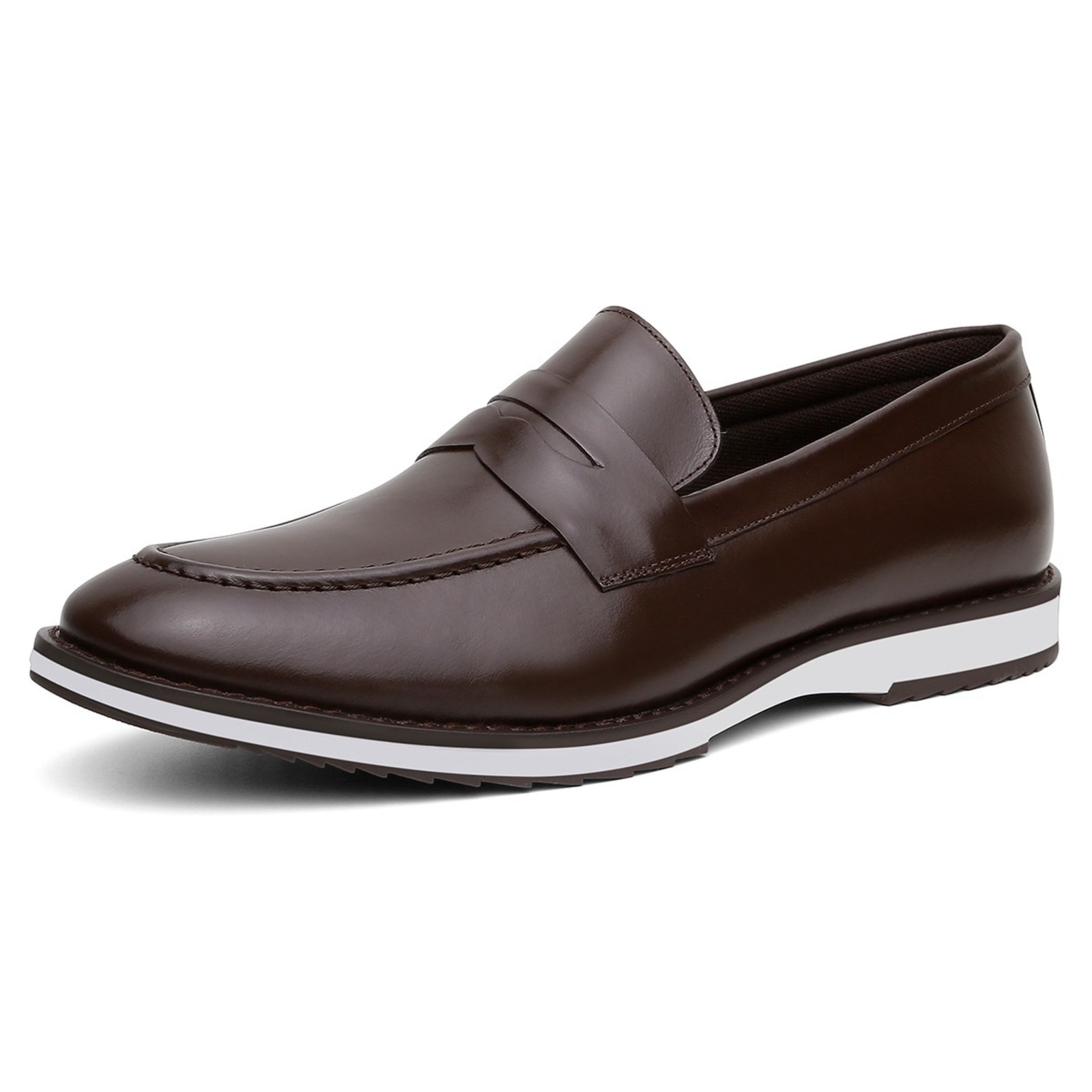 Mocassim Casual em Couro Café