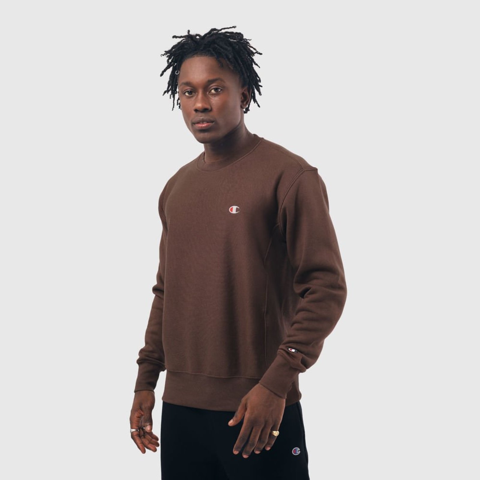 MOLETOM CHAMPION LIFE CREWNECK REVERSE WEAVE C LOGO