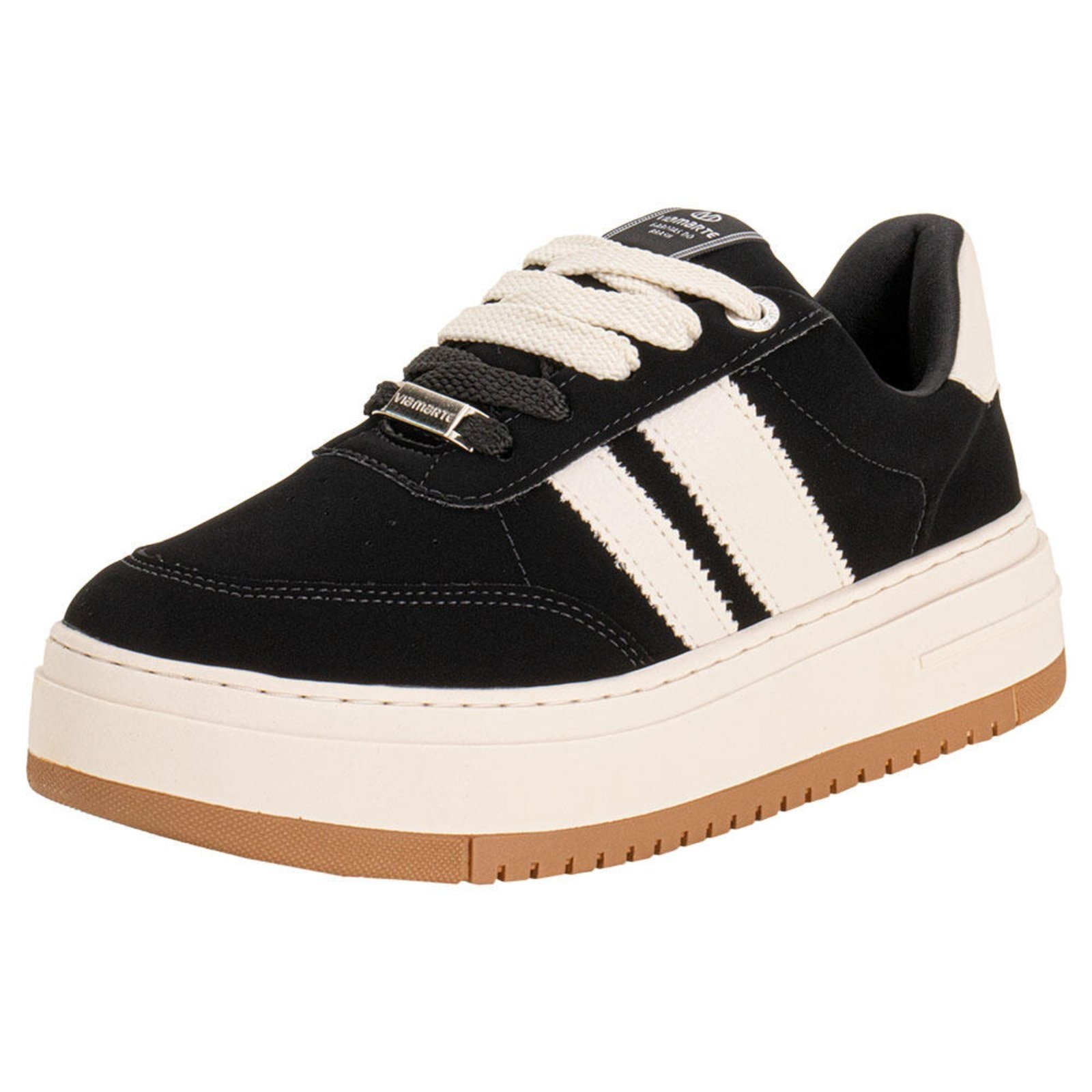 Tênis Feminino Casual Via Marte 233004 5830233 Preto