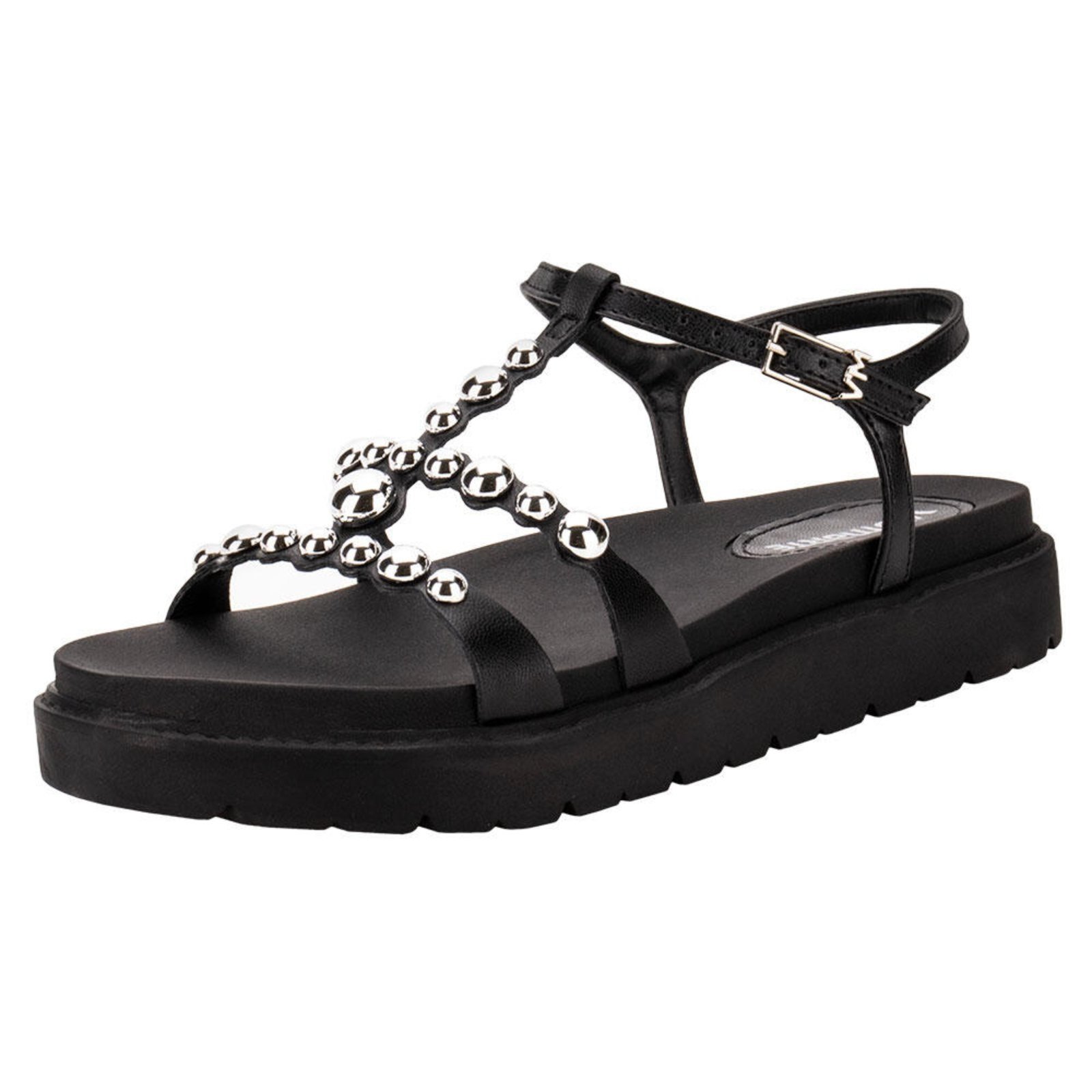 Sandália Feminina Flat Via Marte 176010 5831761 Preto