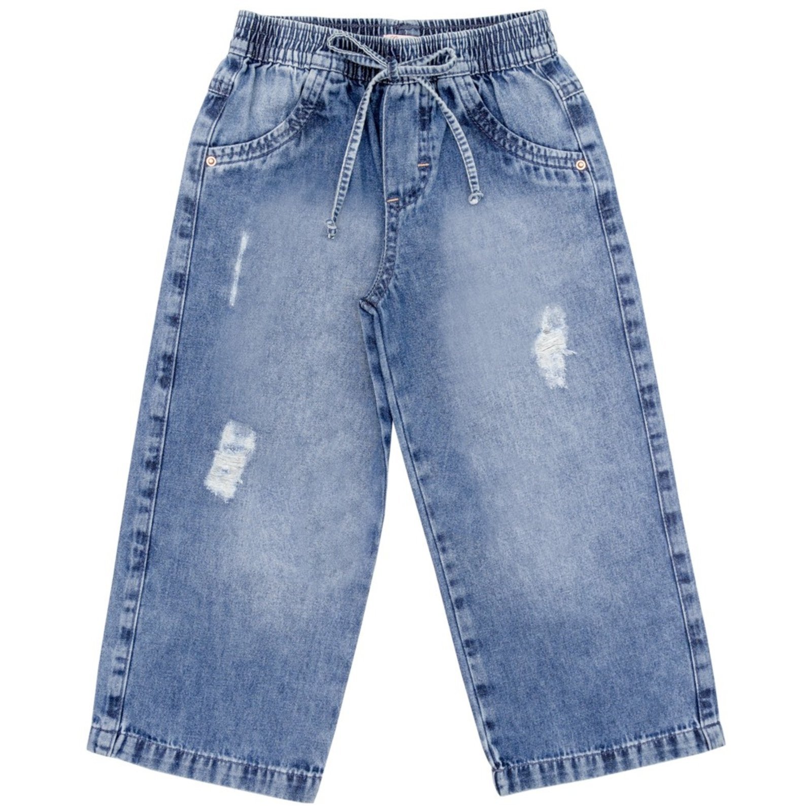 Infantil – Calça Look Jeans Wide Leg Jeans