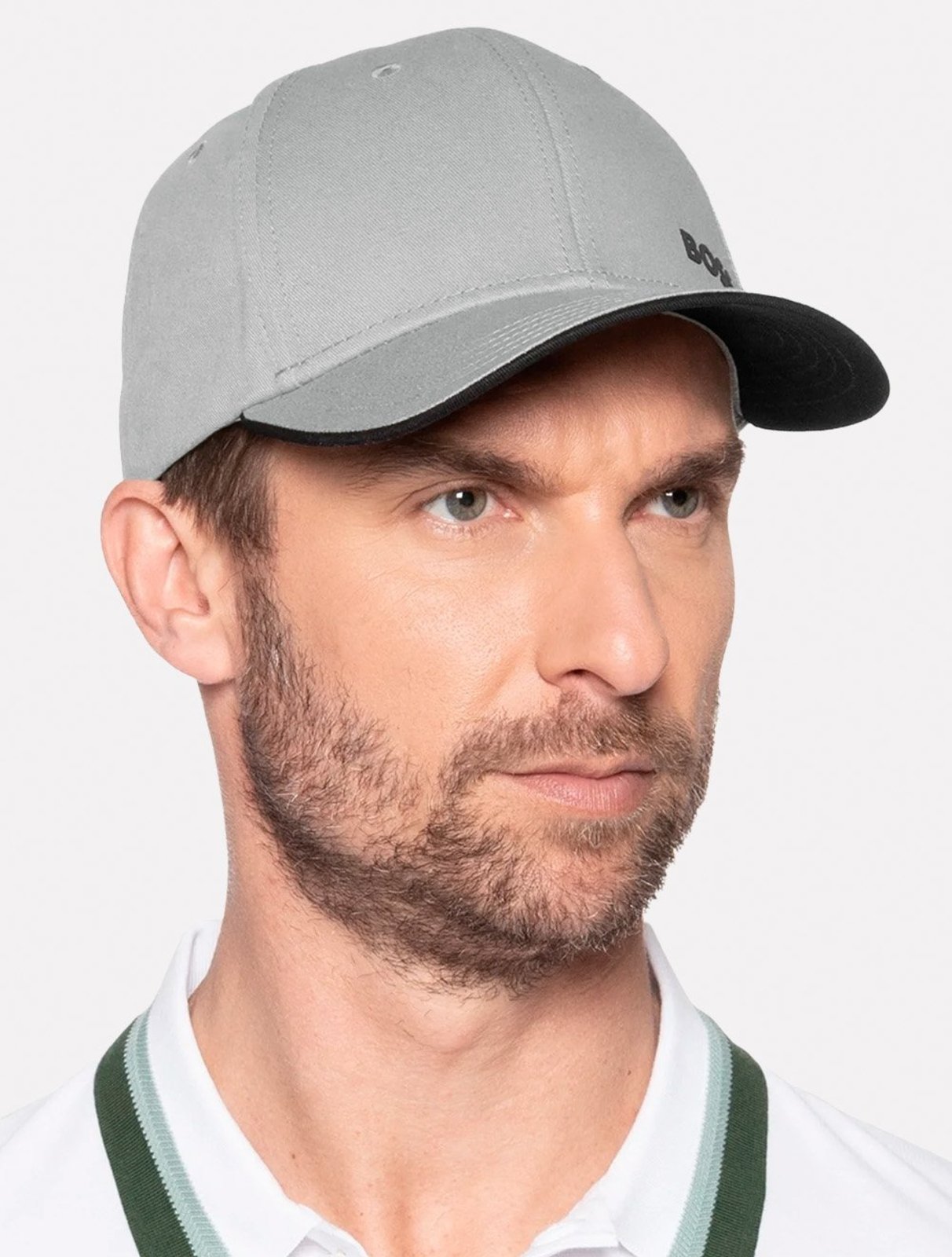 Boné Hugo Boss Masculino Cap-Bold Cinza Escuro