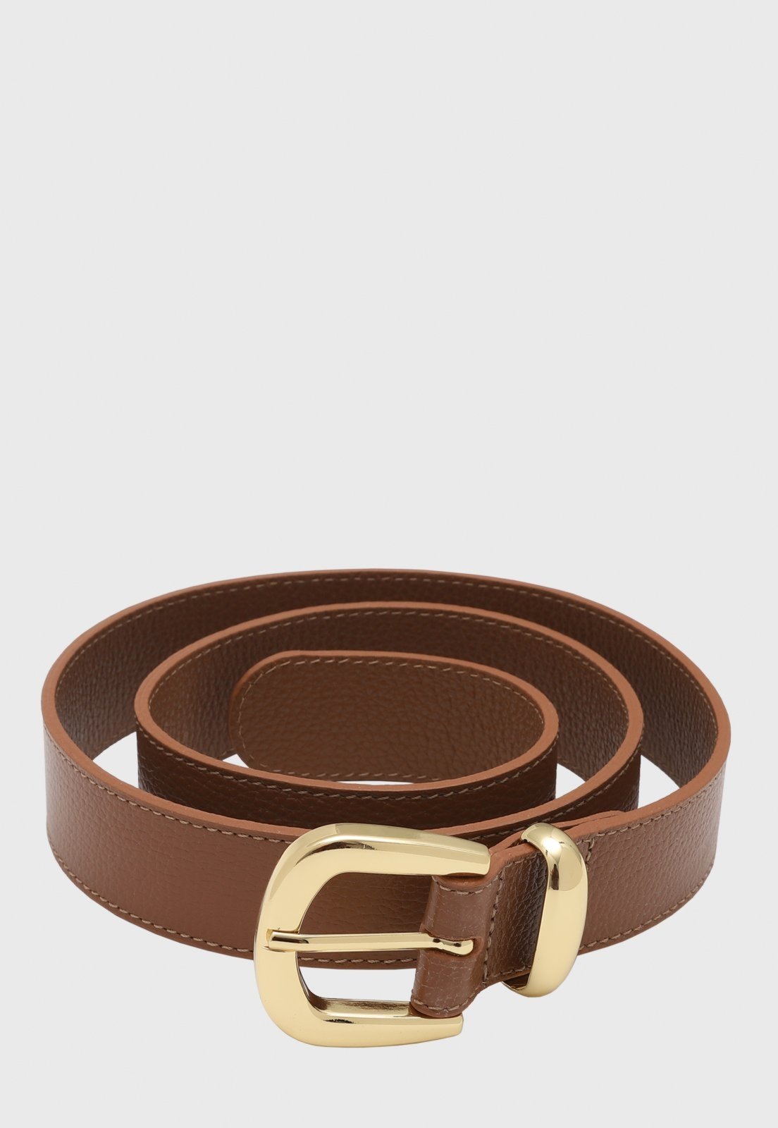 Cinto de Couro Mariart 30 mm Camel
