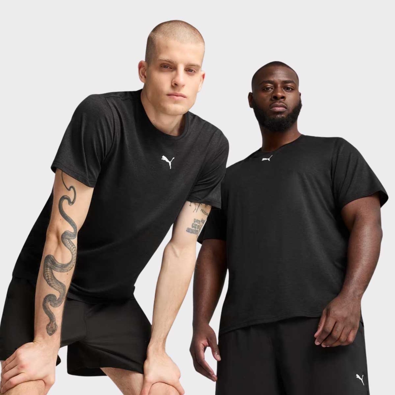 Camiseta Puma Tad Essentials Heather Preta
