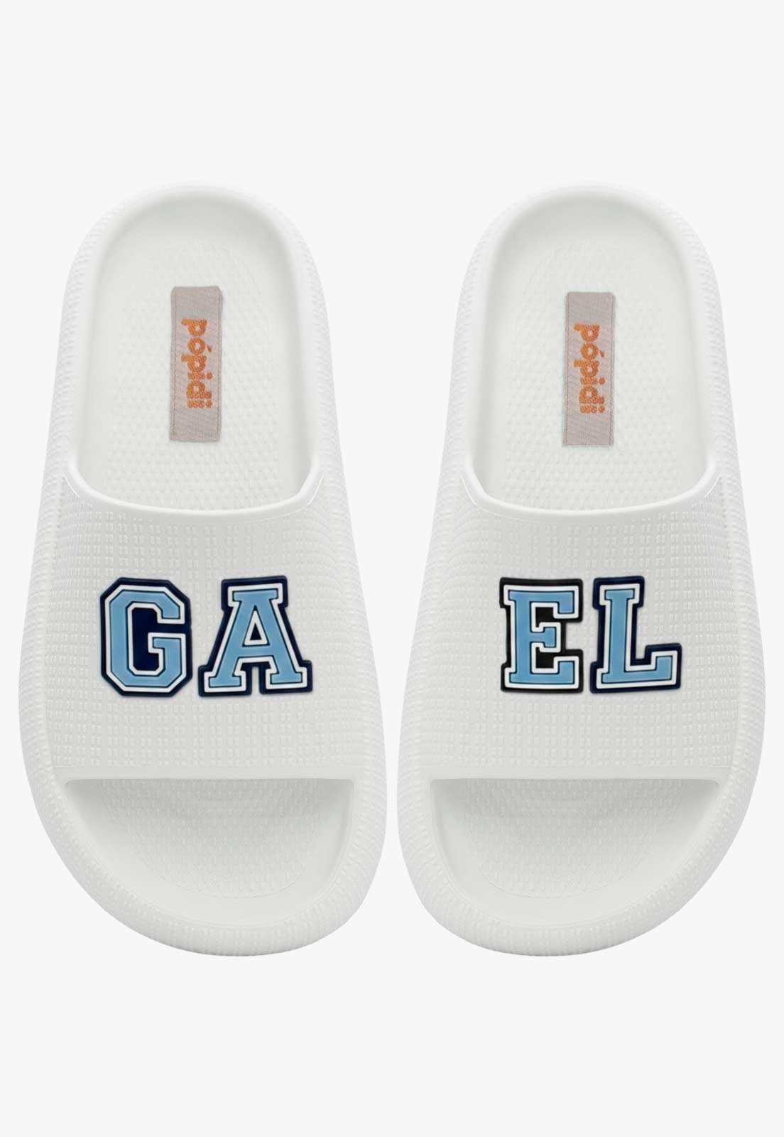 Infantil - Chinelo Pópidi Personalizado GAEL Estilo Nuvem Branco