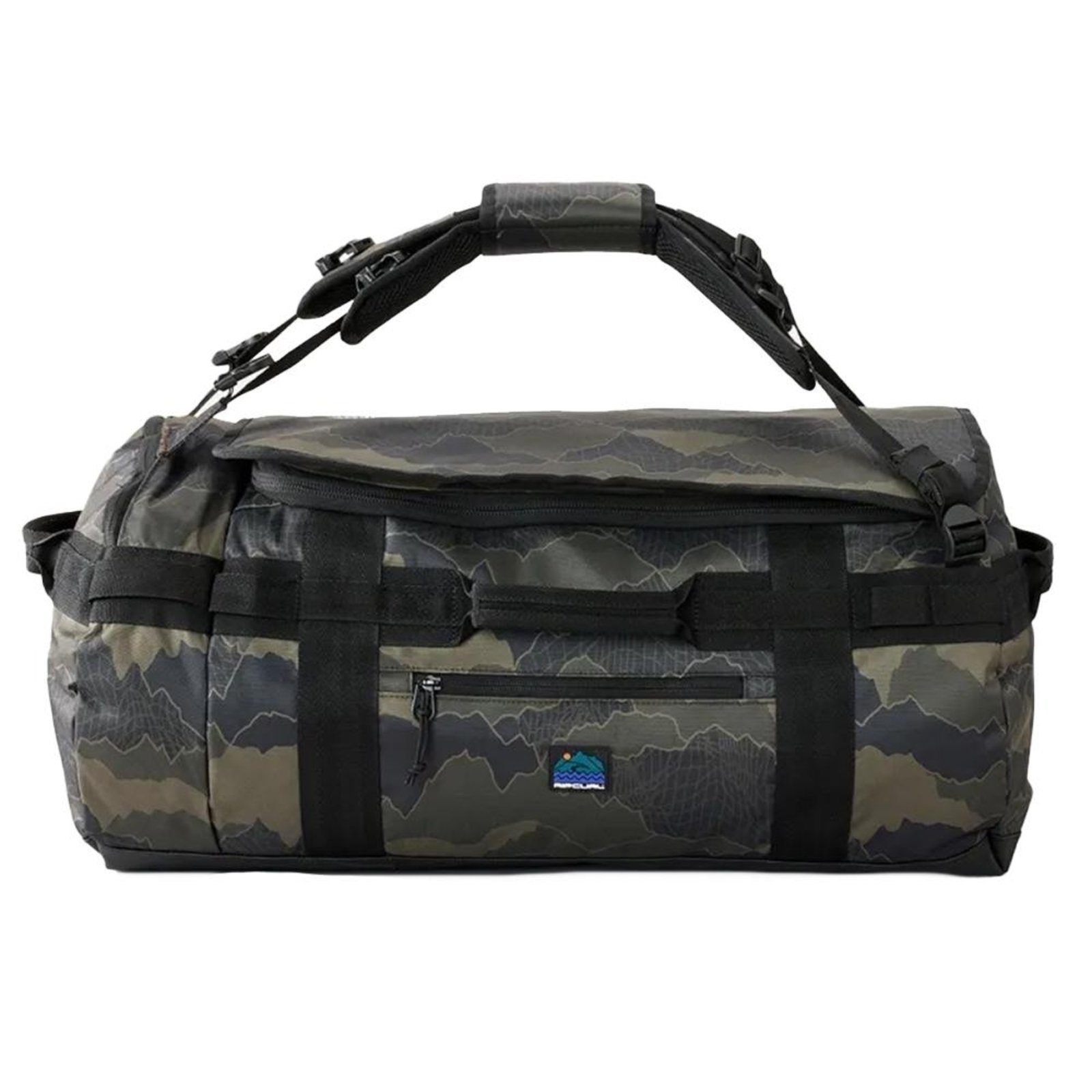 Vista 2 Mala Rip Curl Search Duffle 45L Search SM25 Black/Olive preto black Rip Curl preto black
