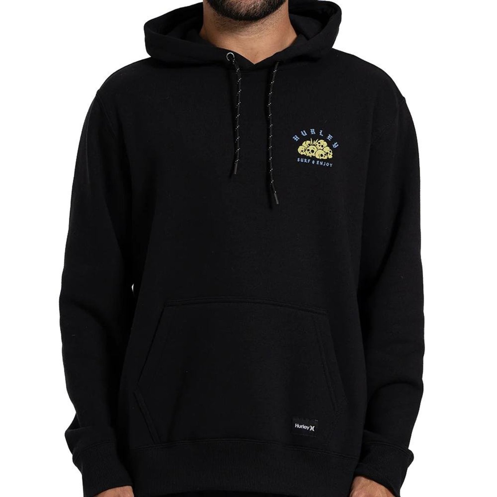 Moletom Hurley Canguru Sea Monster WT26 Masculino Preto