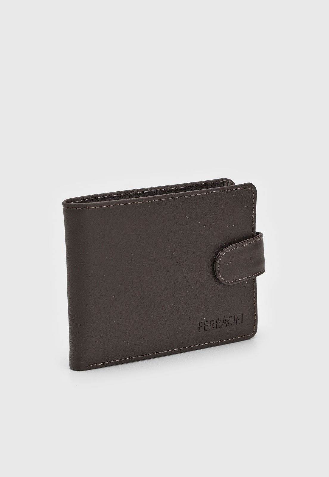 Carteira Masculina Ferracini Logo Café
