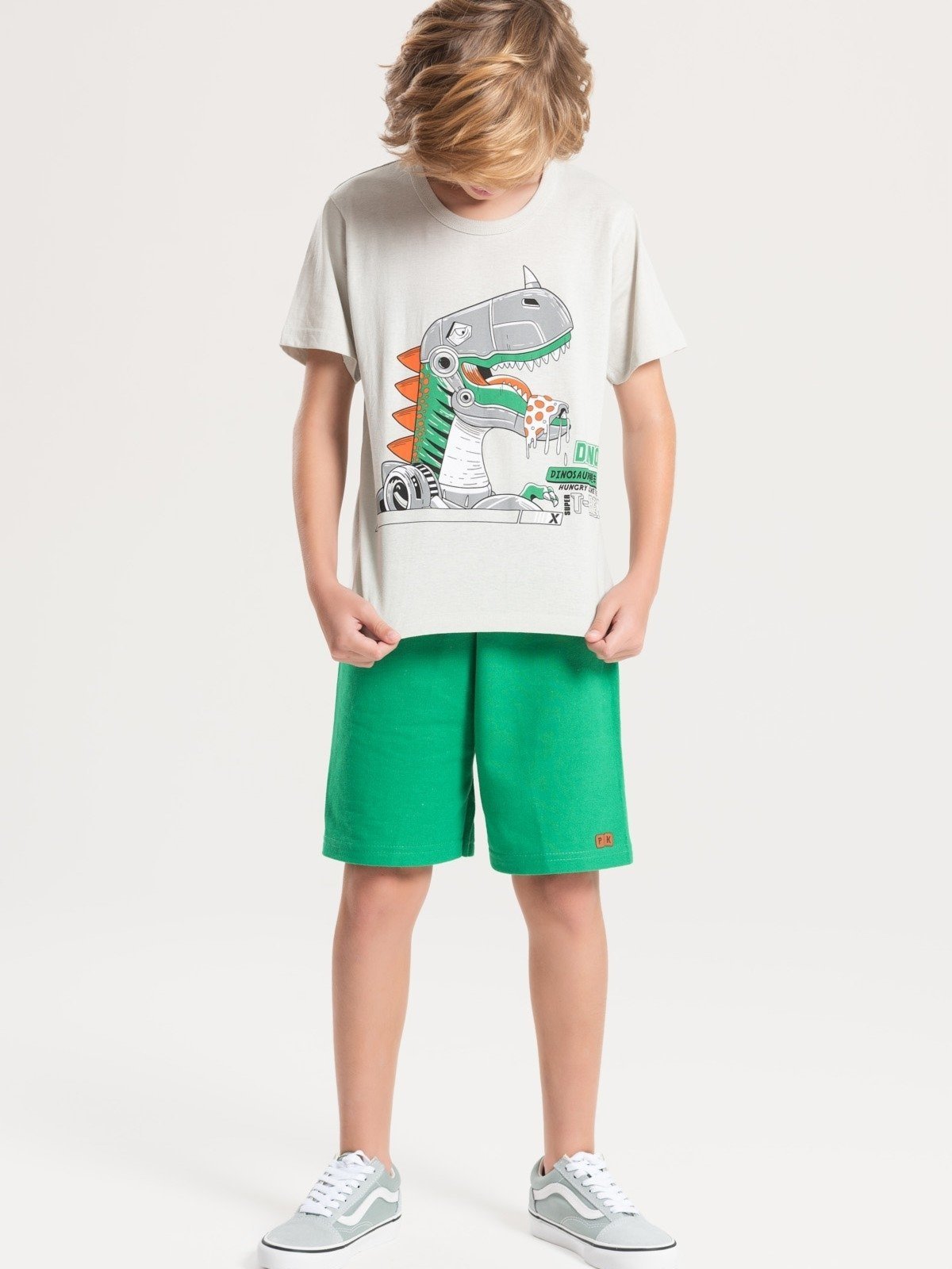 Vista 3 Infantil - Conjunto Platinum Super T-rex PLATINUM KIDS cinza PLATINUM KIDS cinza