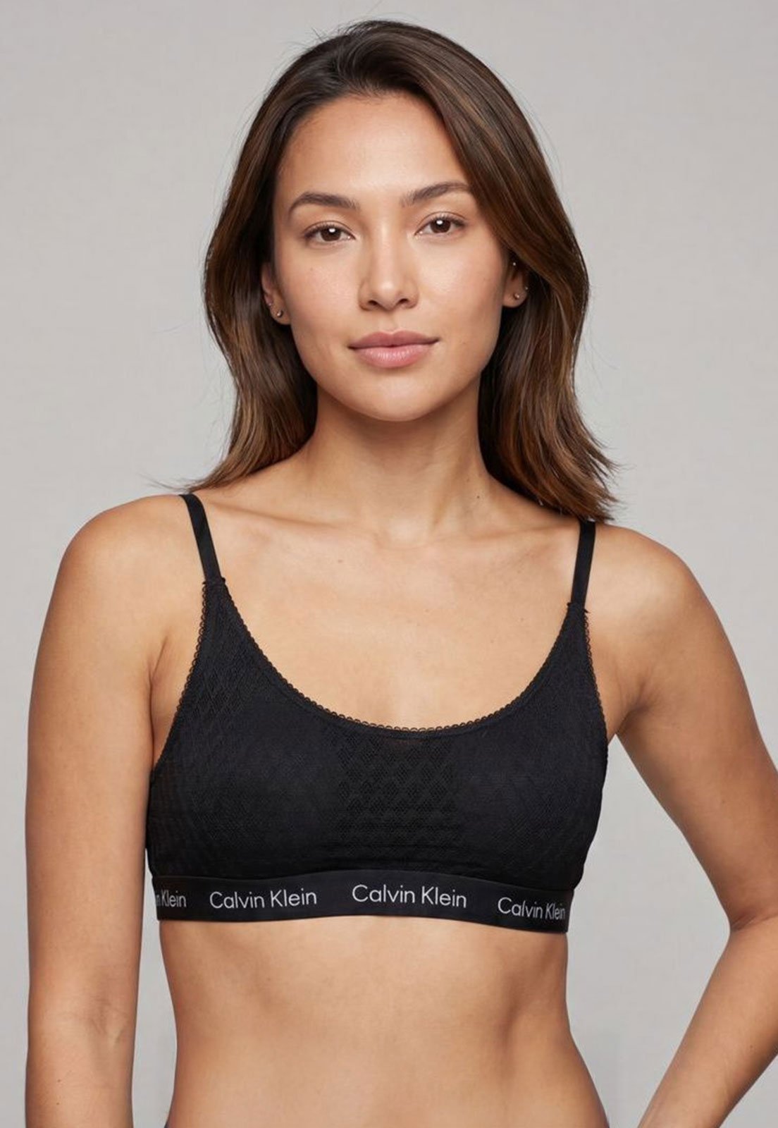 Top Calvin Klein Underwear Tuple Geometrico Preto